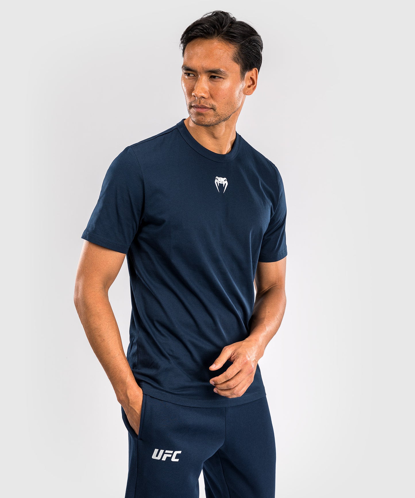 UFC Fusion by Venum Fight Week Herren Kurzarm T-Shirt - Solid Ozeanisches Blau