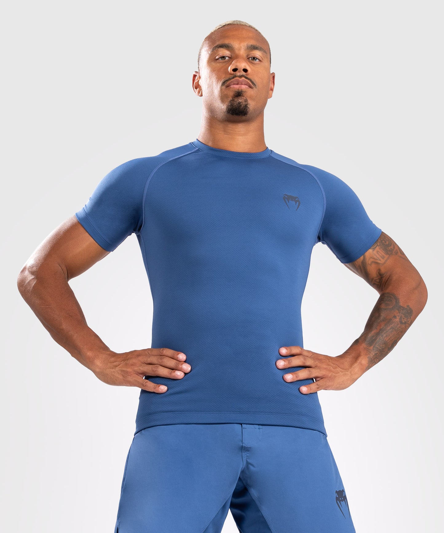 Venum Contender Herren Kurzarm Rashguard - Blau