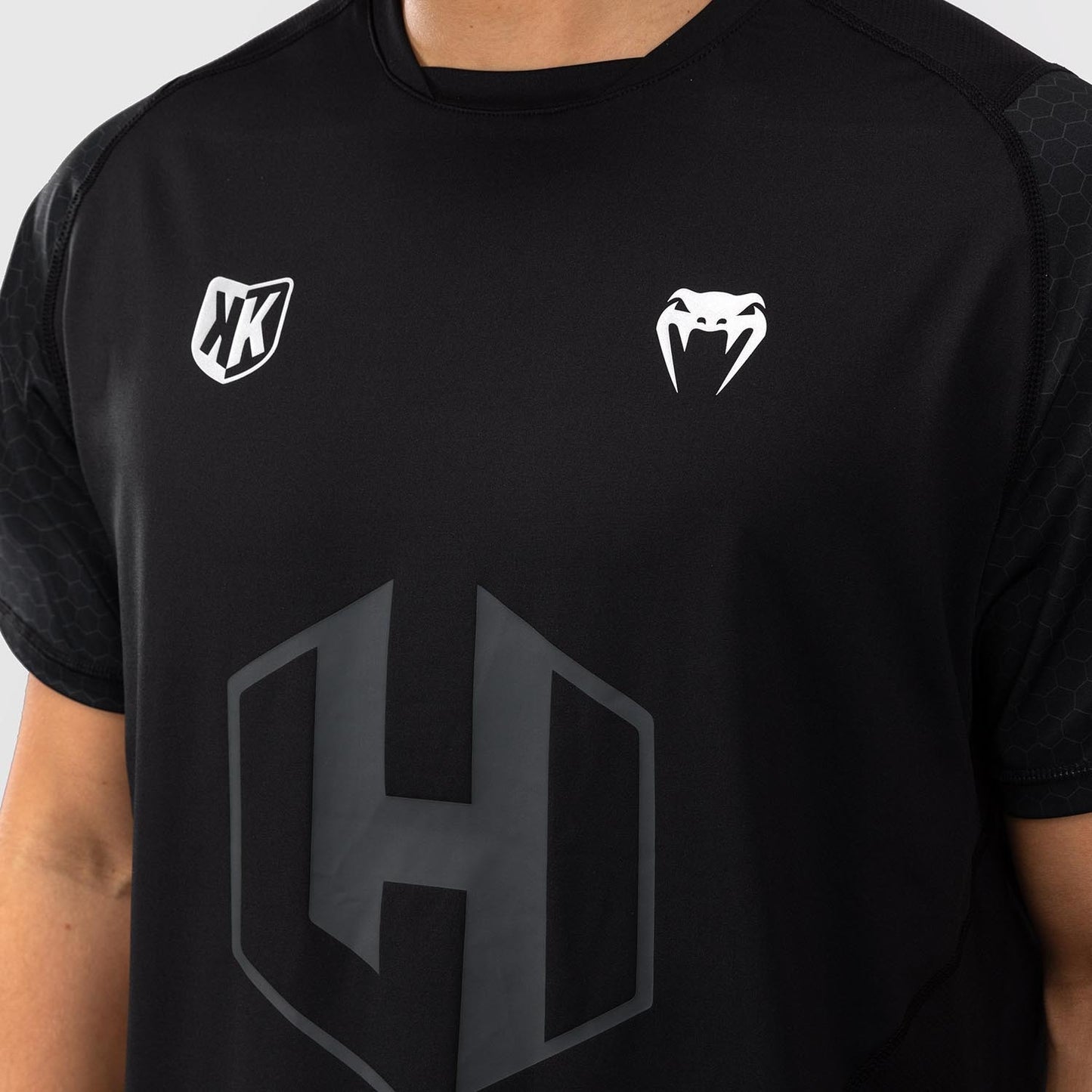 Foot Korner x Venum Hexagon MMA T-Shirt - Schwarz/Silber