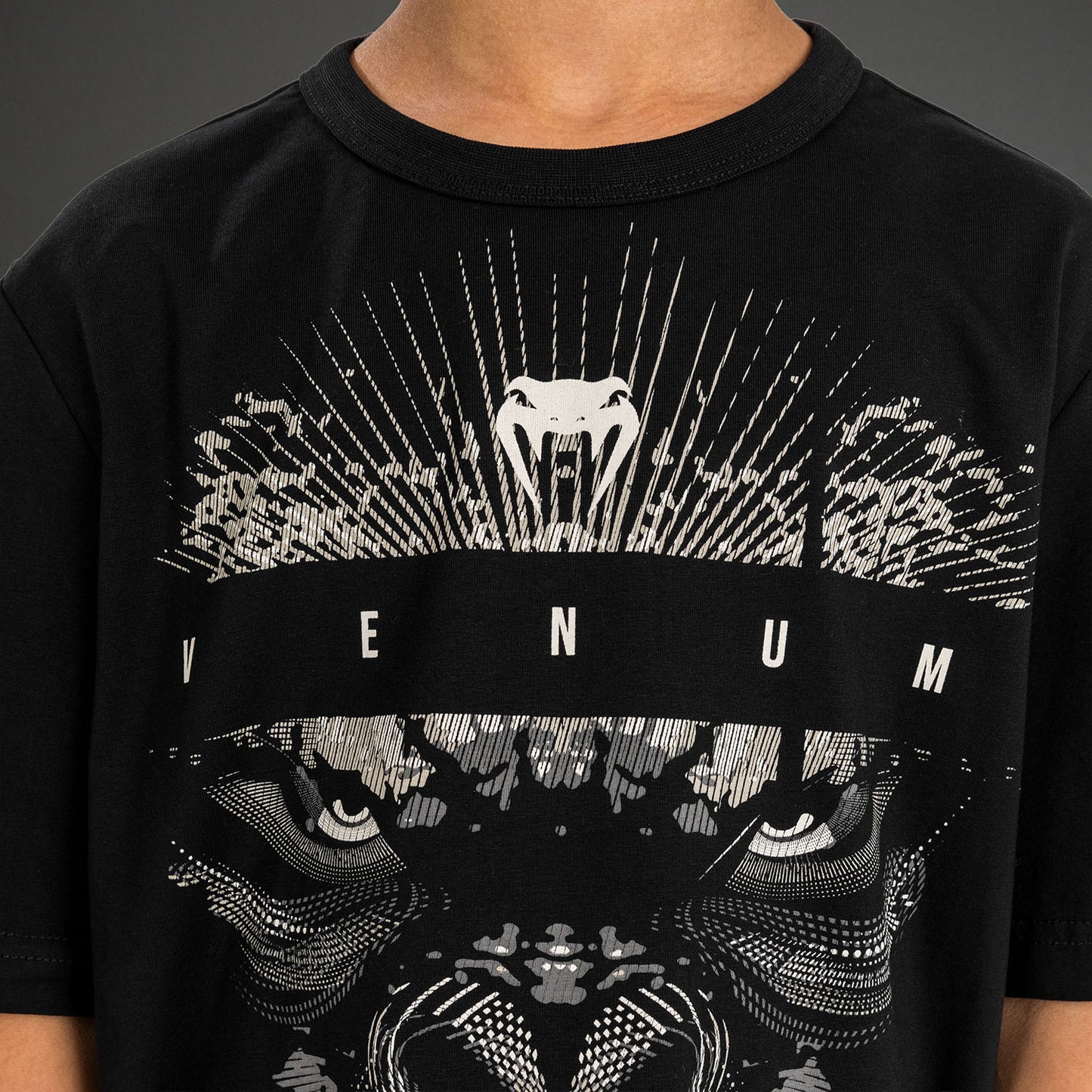 Venum Gorilla Jungle Kinder T-Shirt - Schwarz/Weiß