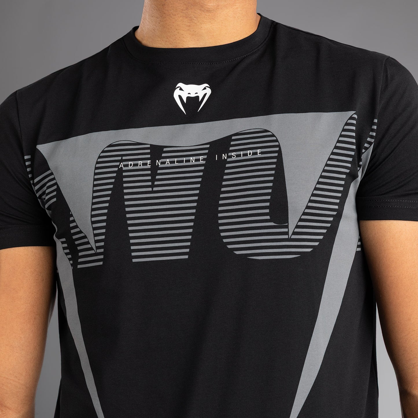 Venum Adrenaline T-shirt – Schwarz/Silbergrau