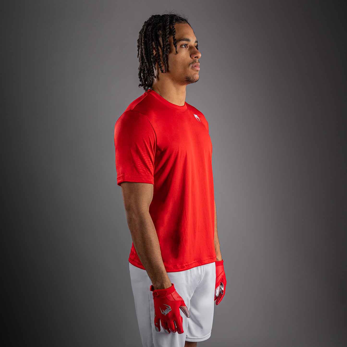 Venum Lineup Performance Kurzarm T-Shirt - Rot/Weiß