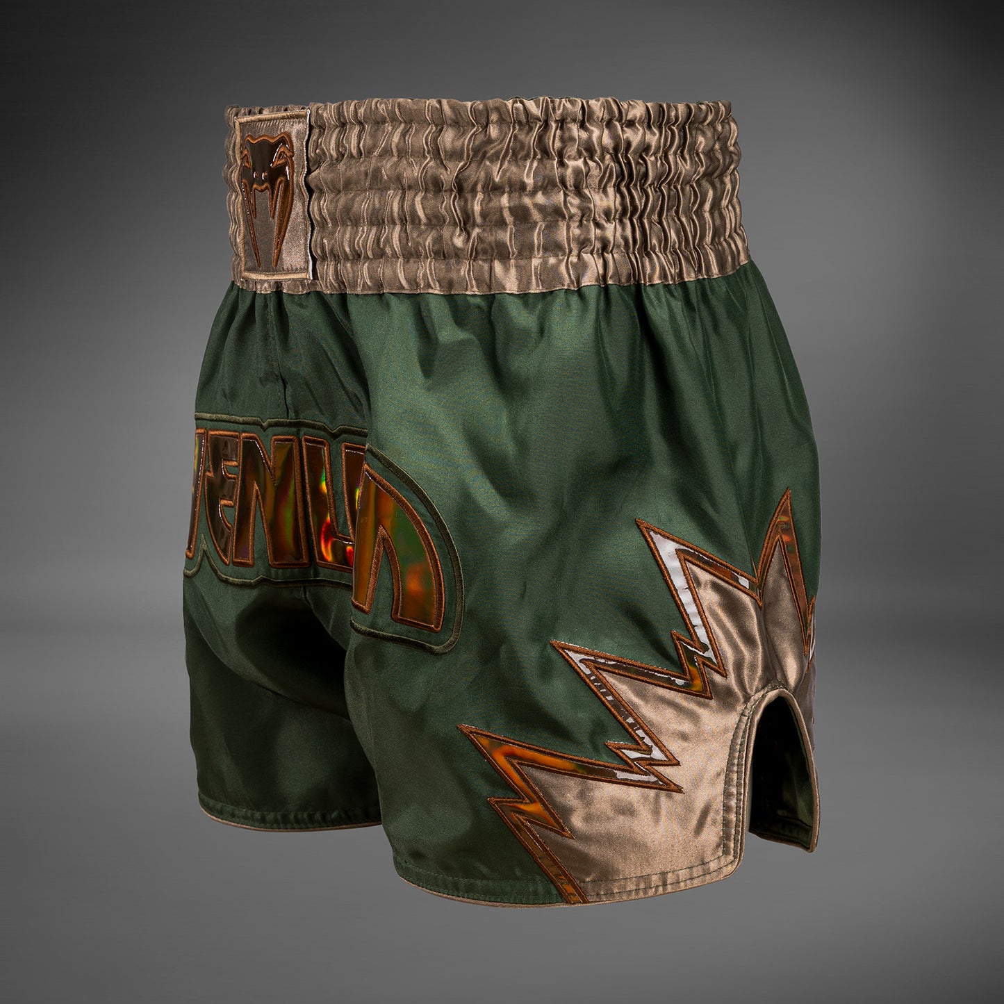 Venum Inferno Muay Thai Shorts - Khaki/Bronze