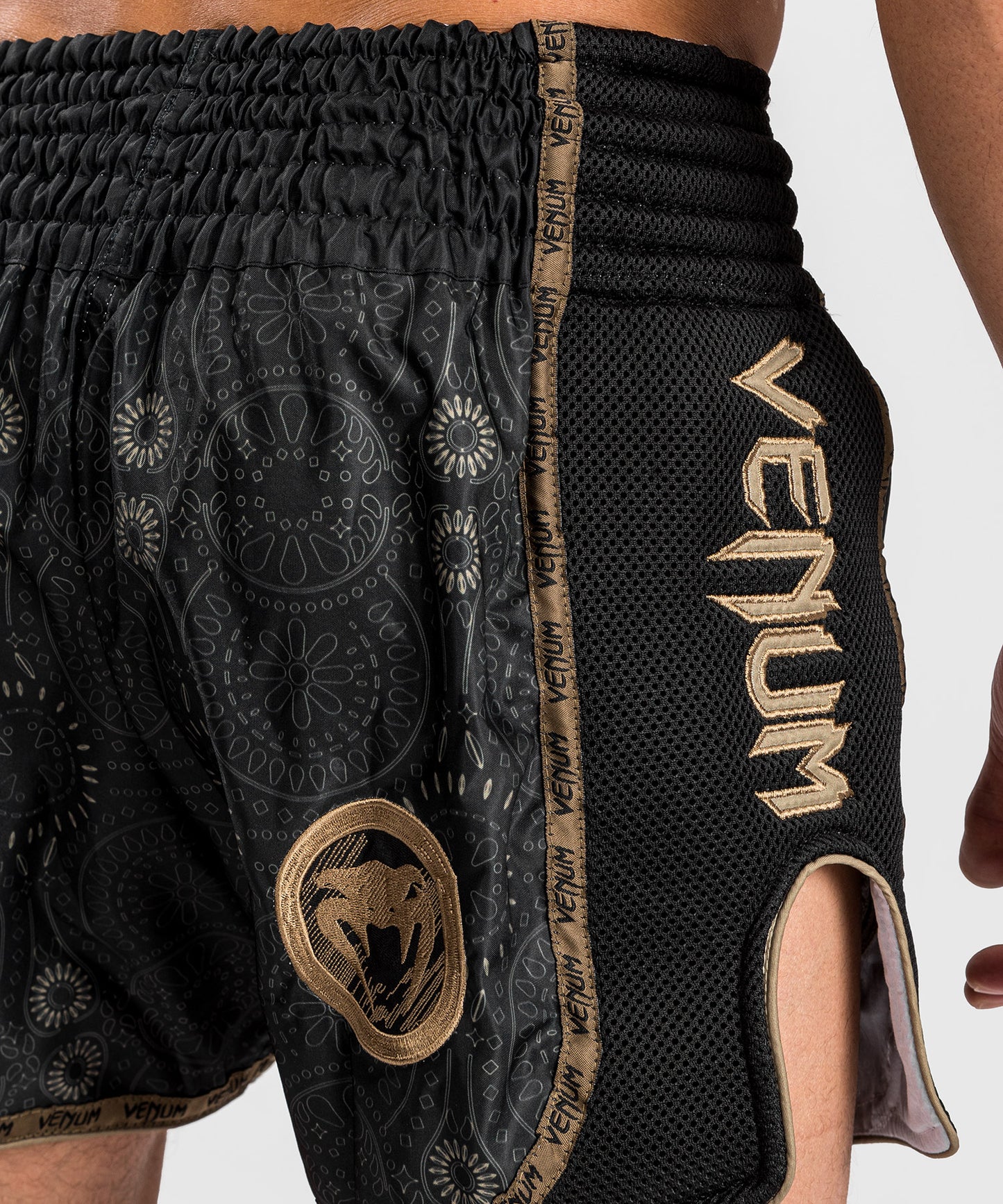 Venum Santa Muerte Dark Side - Muay Thai Shorts - Schwarz/Braun
