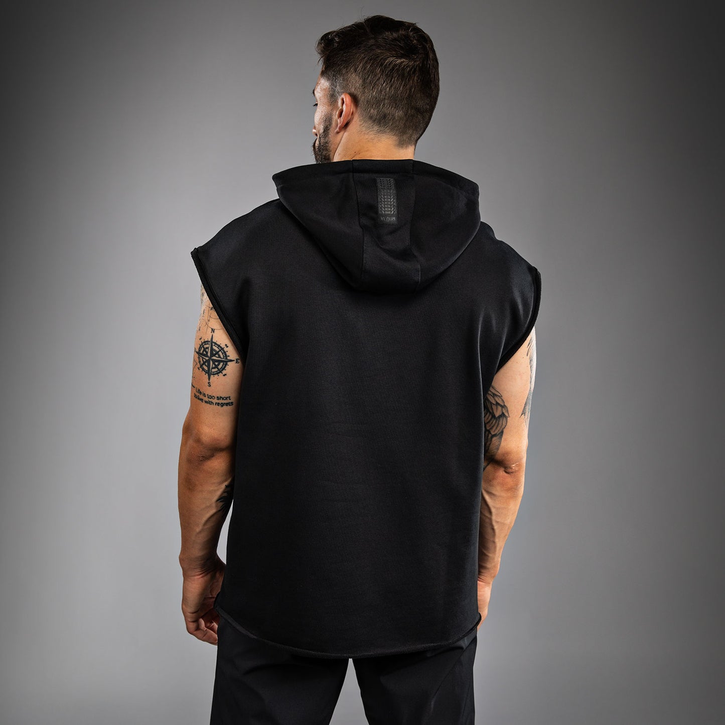 Venum Boxing VT Ärmelloser Hoodie - Schwarz/Weiß