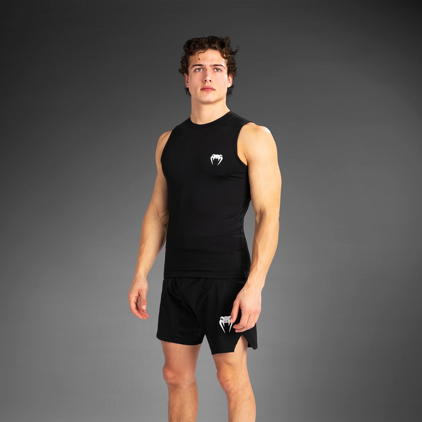 Venum Contender Herren Ärmelloser Rashguard - Schwarz/Weiß
