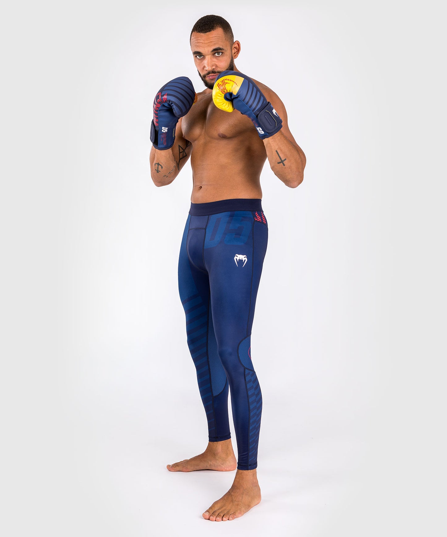 Venum Sport 05 Kompressionshose - Blau/Gelb