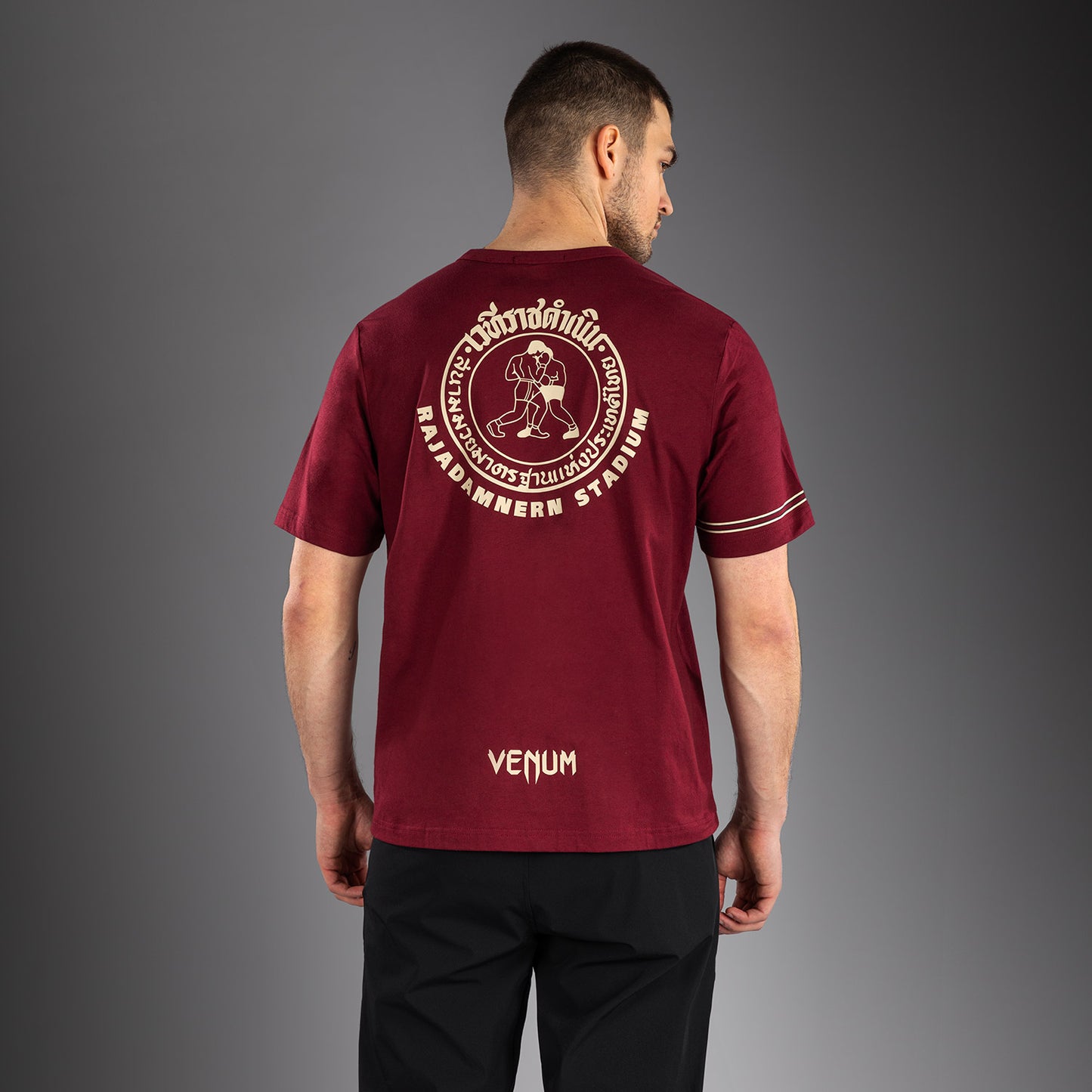 Venum x Rajadamnern T-Shirt - Burgunderrot