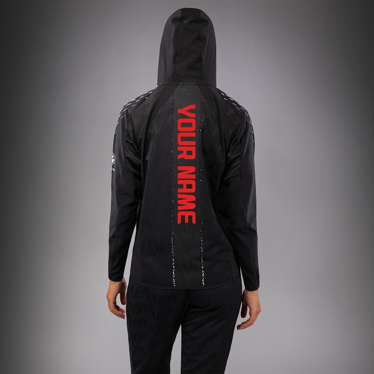 UFC Zenith by Venum Authentic Fight Night Kapuzenjacke Damen Personalisiert - Schwarz