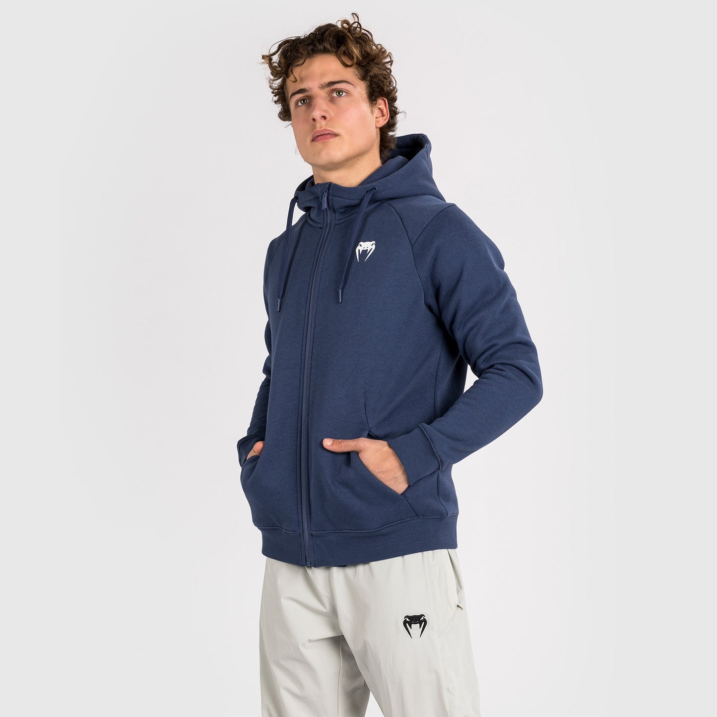 Venum Strikeland Kapuzenpullover mit Reißverschluss - Marineblau