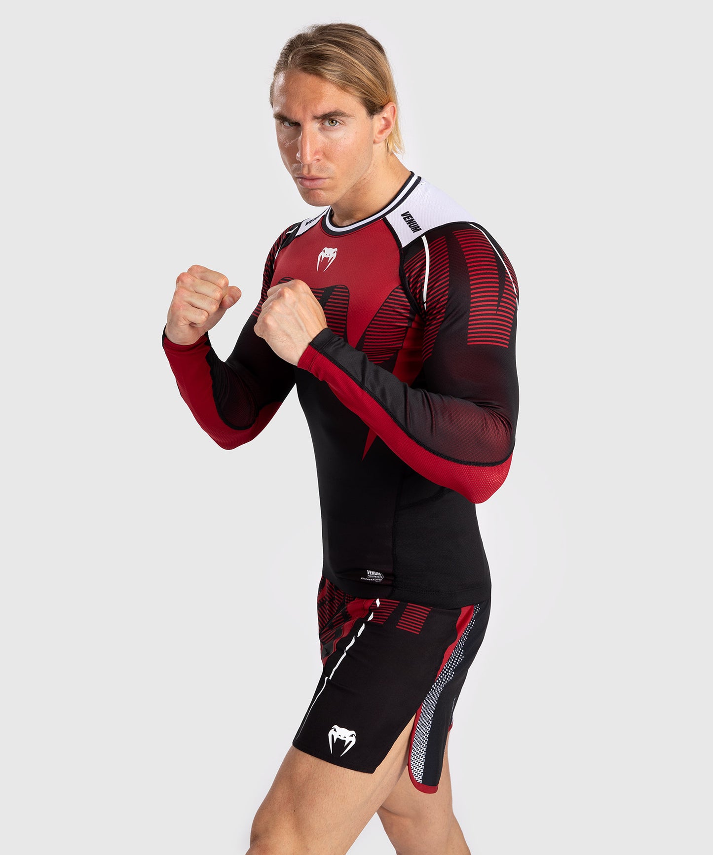 Venum Adrenaline Herren Langarm Rashguard - Red