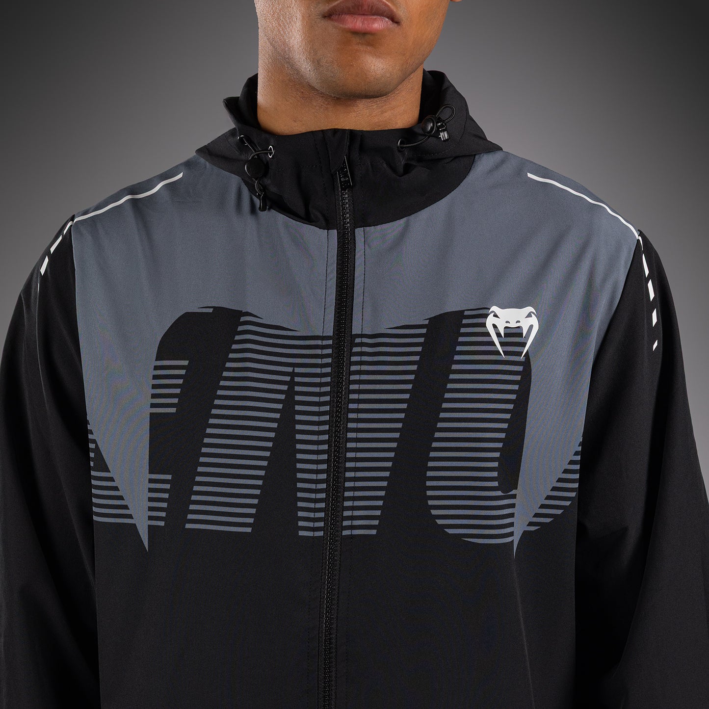 Venum Adrenaline Trainingsjacke – Schwarz/Silbergrau