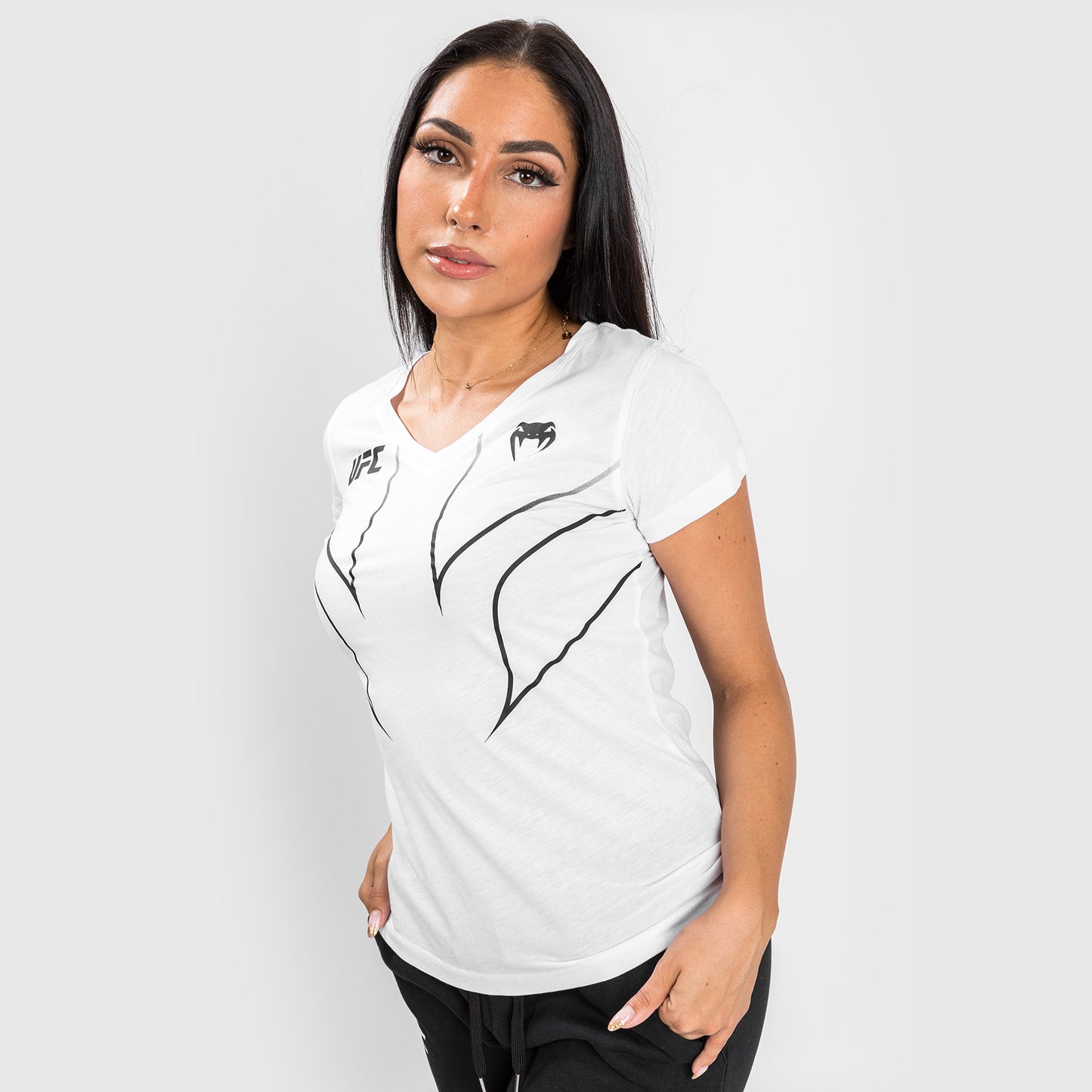 UFC Venum Fight Night 2.0 Replica Frauen-T-Shirt - weiß