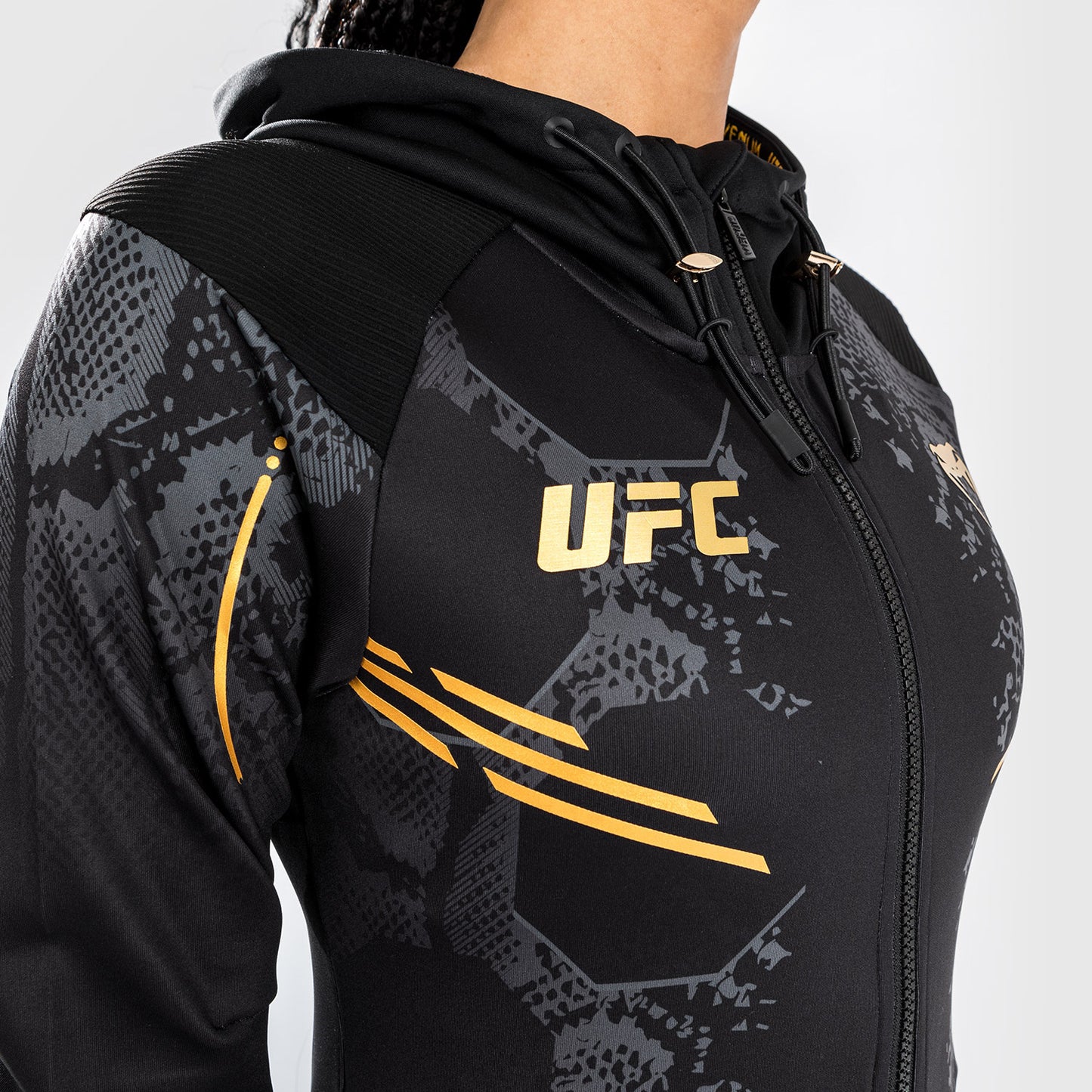 UFC Adrenaline by Venum Authentic Fight Night Walkout-Kapuzenpullover für Frauen - Champion