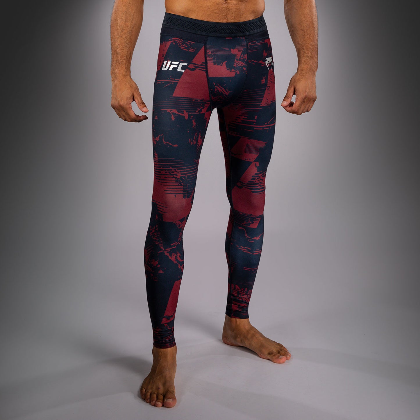 UFC Zenith by Venum Authentic Fight Week Performance Tight Herren - Marineblau/Burgunderrot/Silber
