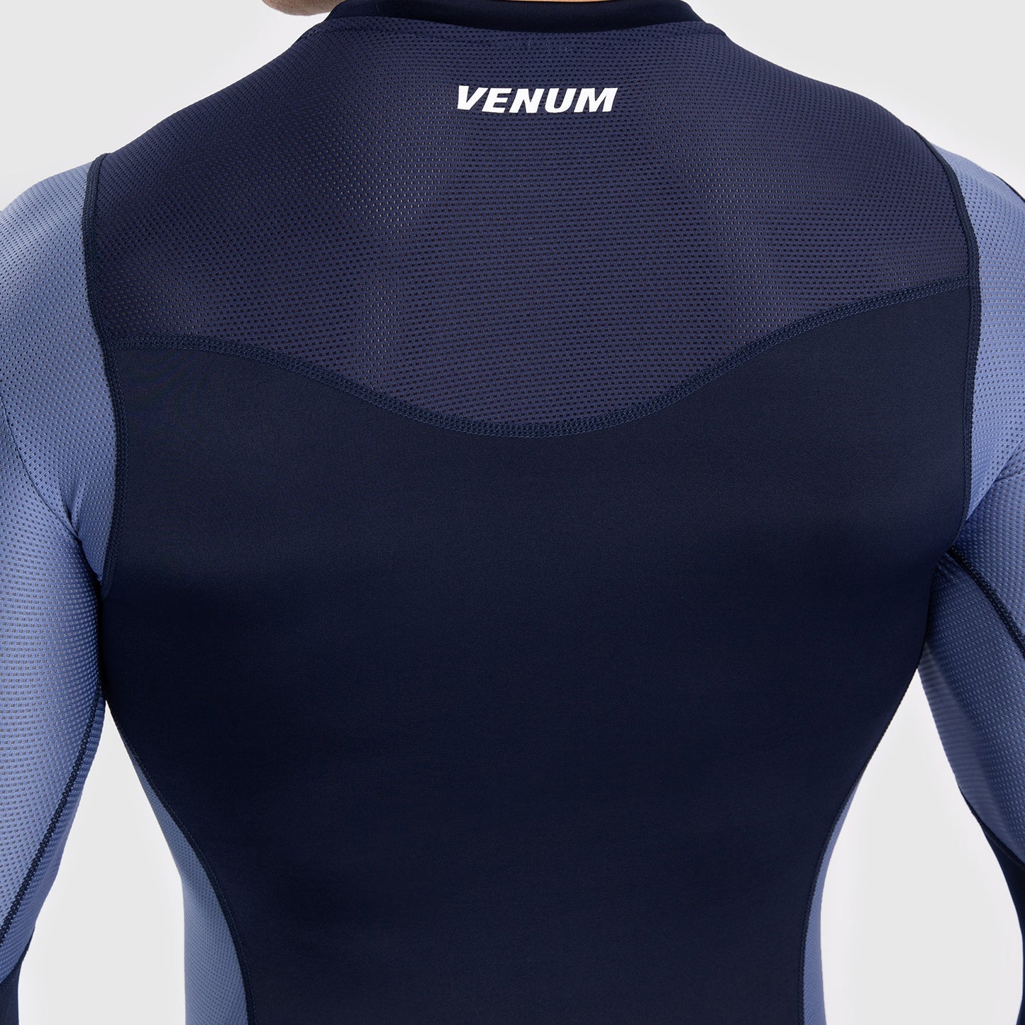 Venum Tempest Herren Langarm Rashguard - Marineblau/Blau