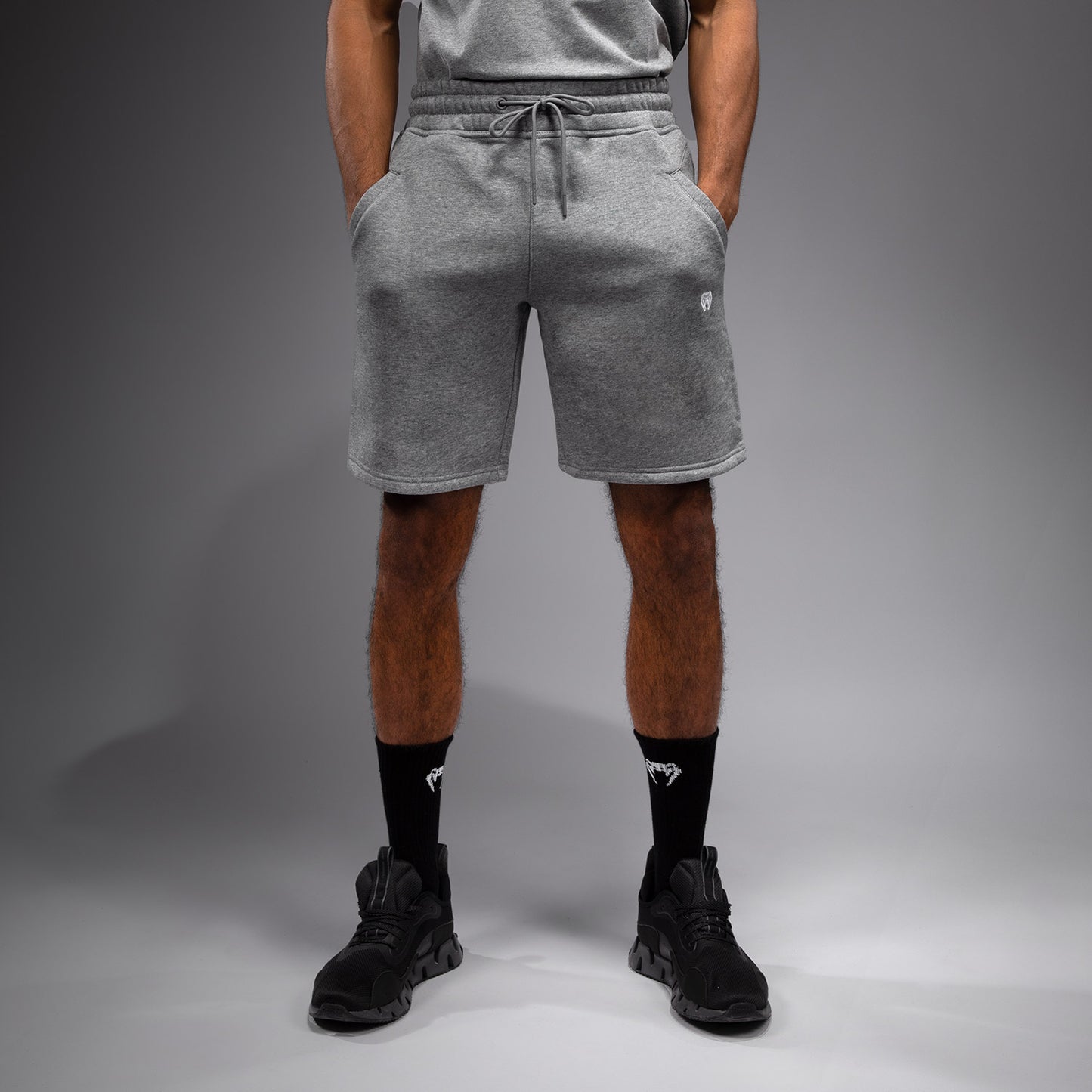 Venum Silent Power Baumwollshorts - Cloudy Grey