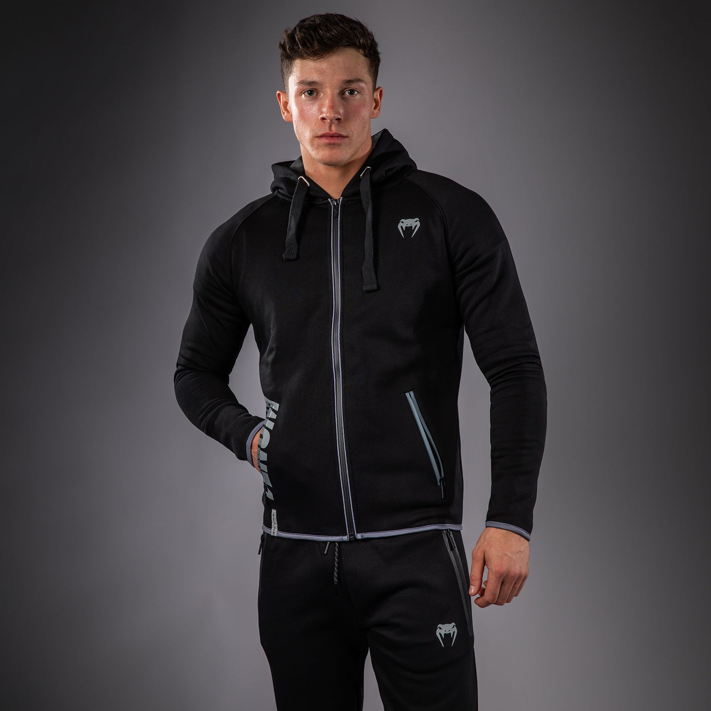 Venum Hoodie – Schwarz/Grau
