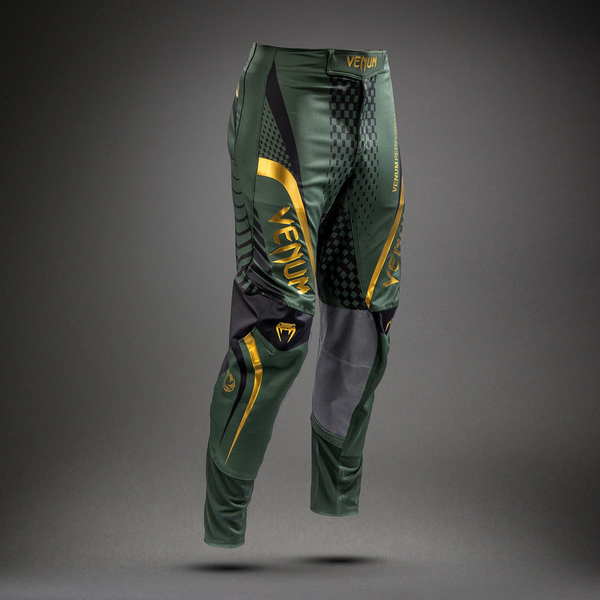 Venum MX Challenger Motorsports-Hose - Schwarz/Grün/Gold