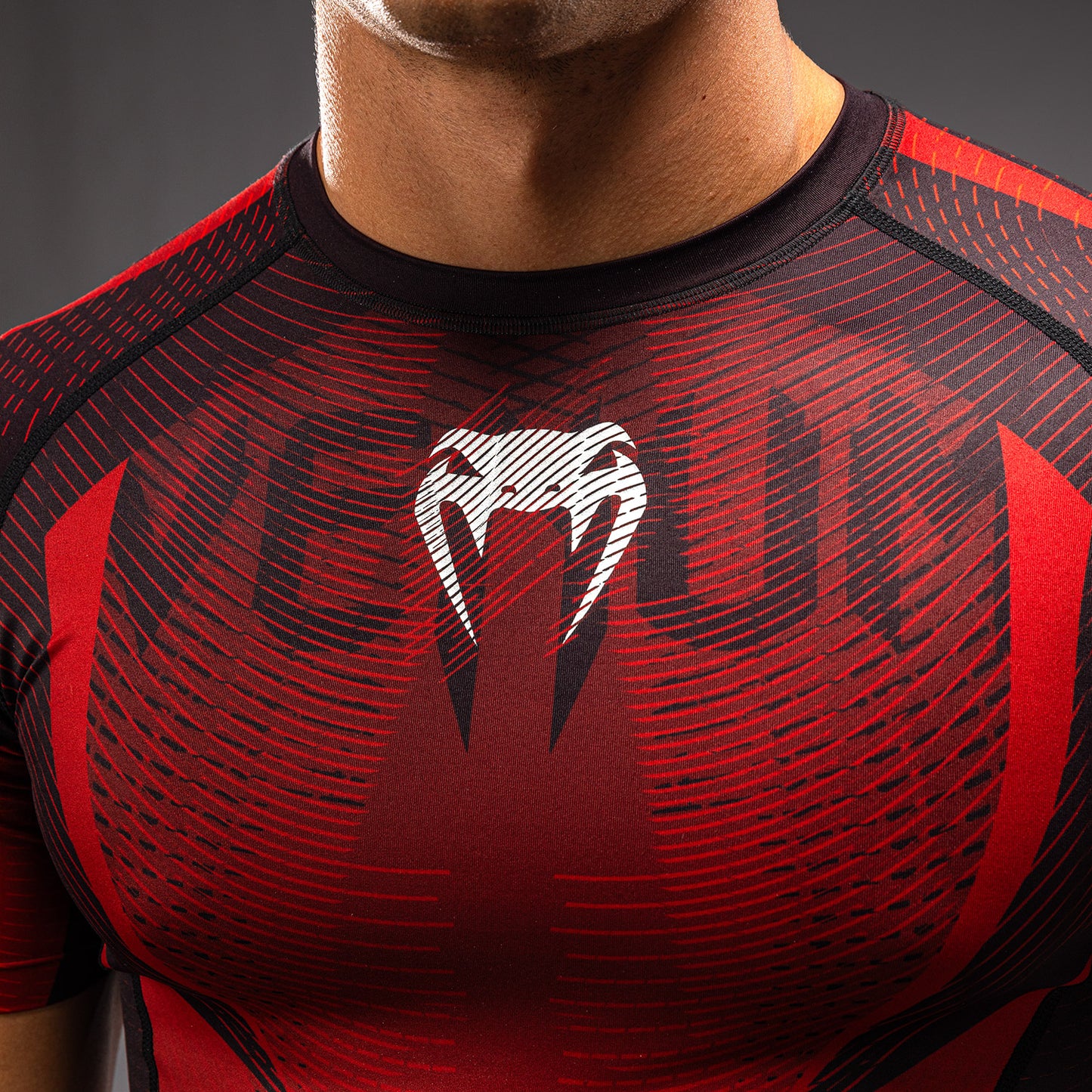 Venum Galactic 3.0 Kurzarm Rashguard - Rot/Silber