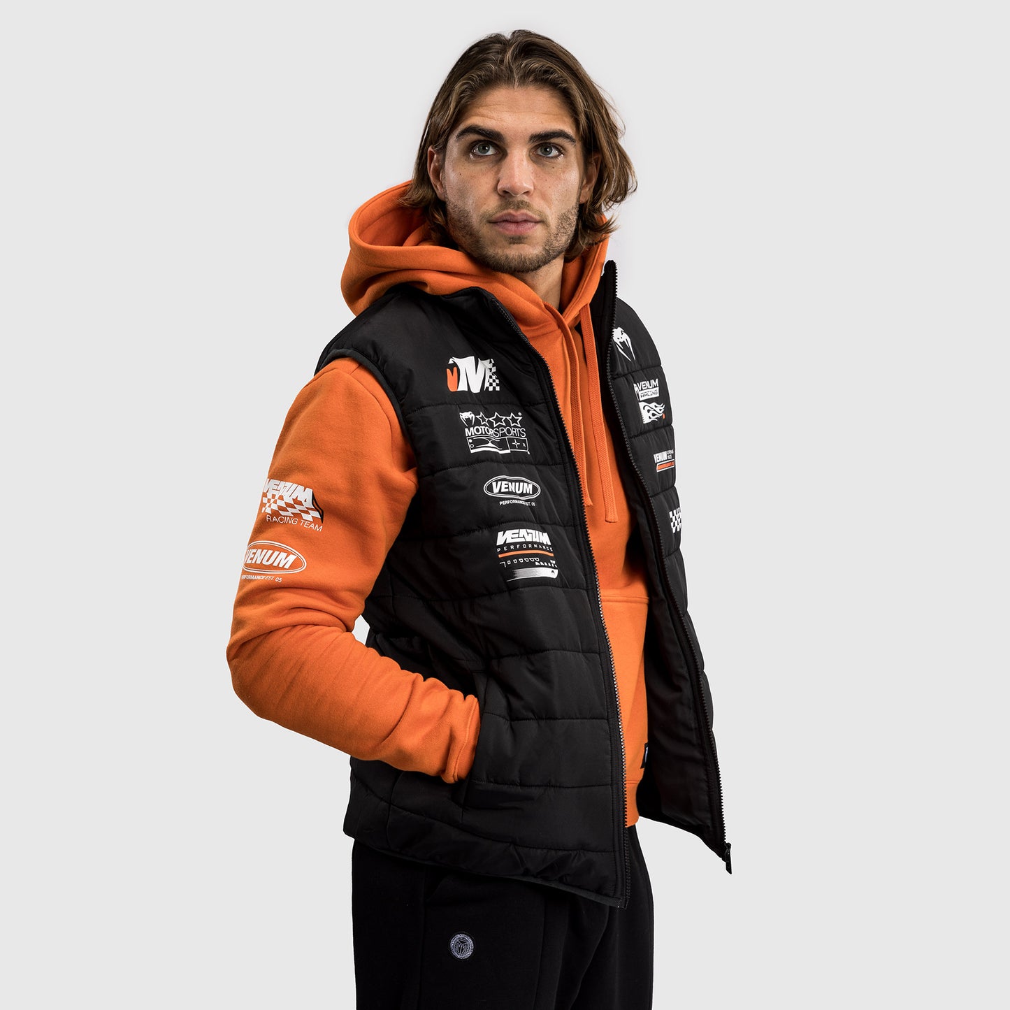 Venum Motorsport Daunenjacke - Tiefschwarz