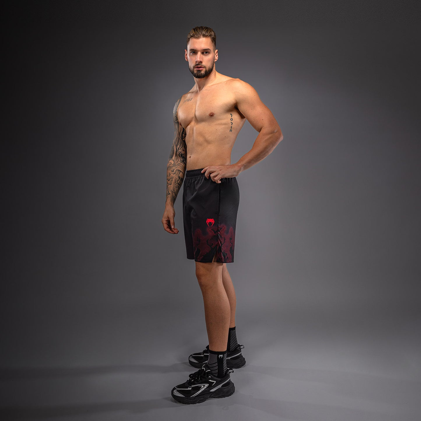 Venum Spectre Trainingsshorts – Schwarz/Rot