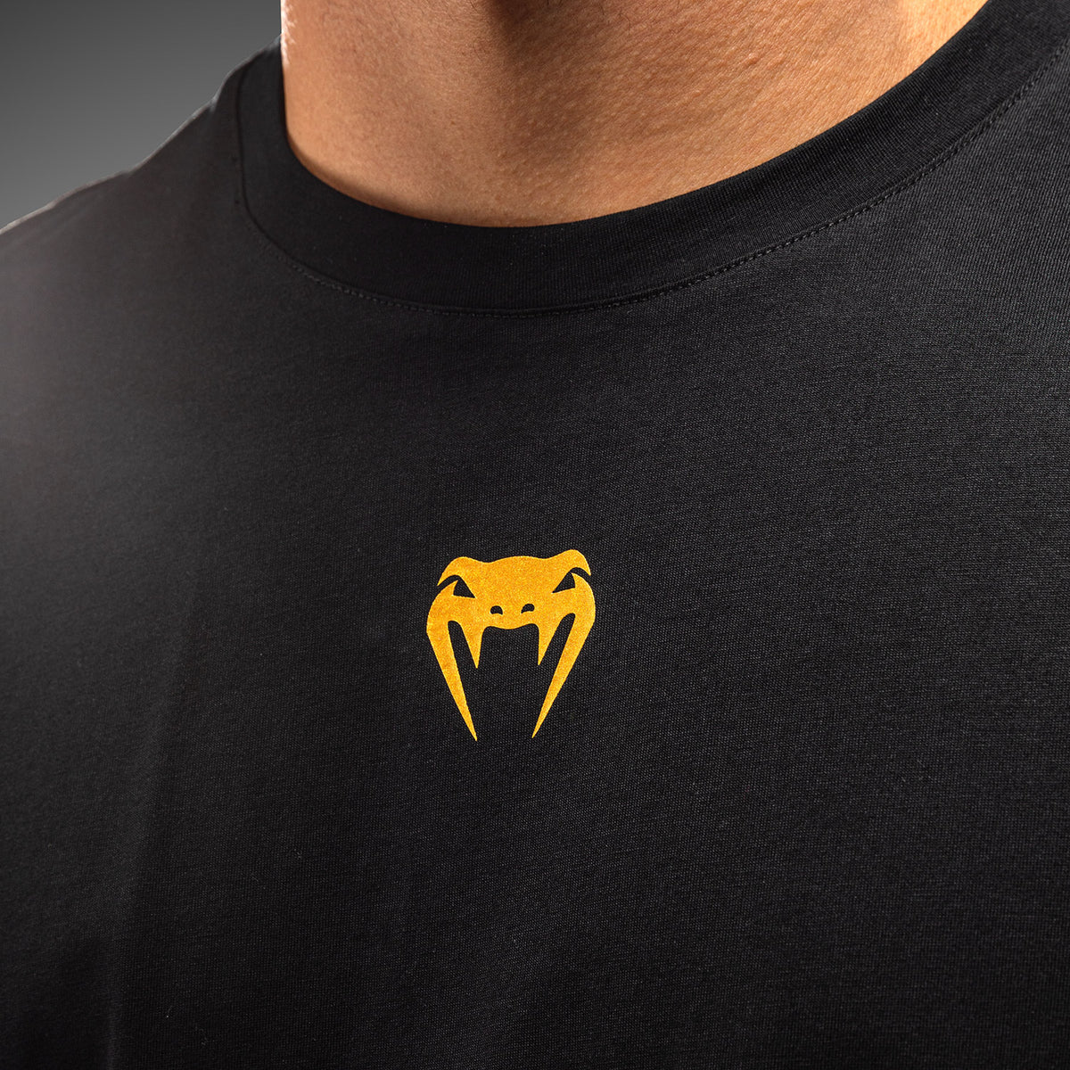 Venum Essential Baumwoll-T-Shirt - Schwarz/Gold