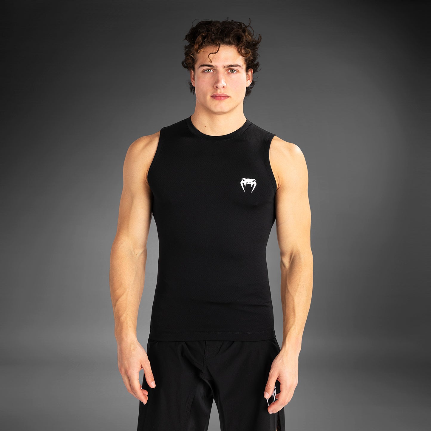 Venum Contender Herren Ärmelloser Rashguard - Schwarz/Weiß