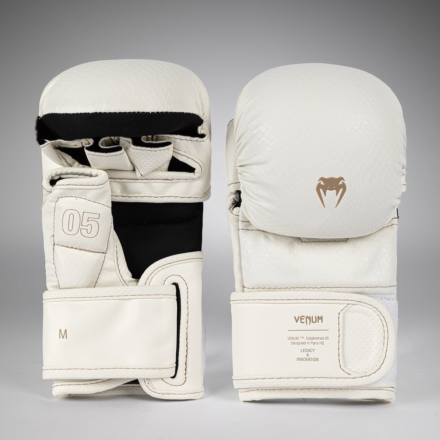 Venum Impact Evo Scales MMA Sparring Handschuhe – Elfenbein