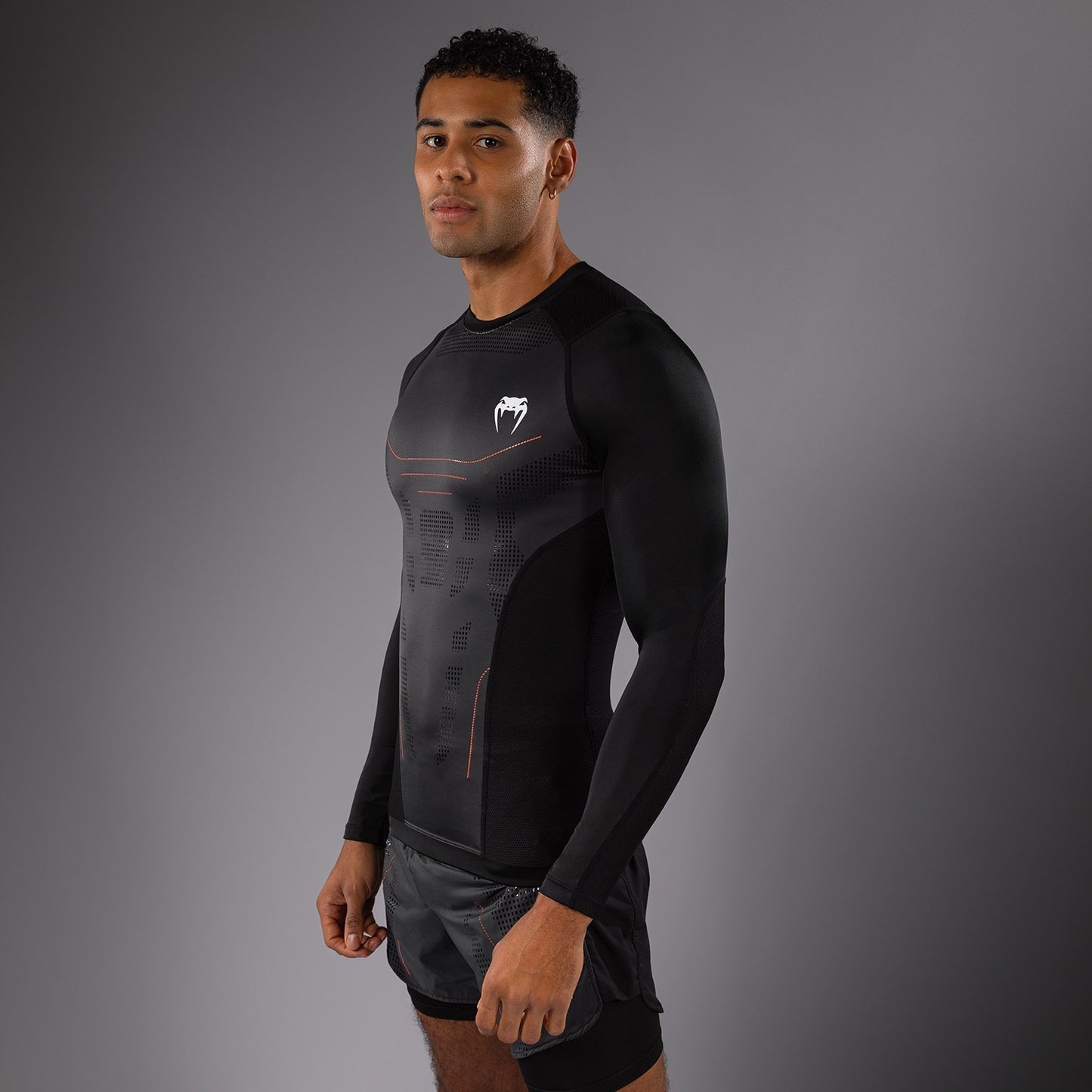 Venum Technical 3.0 Langarm Rashguard - Graphit
