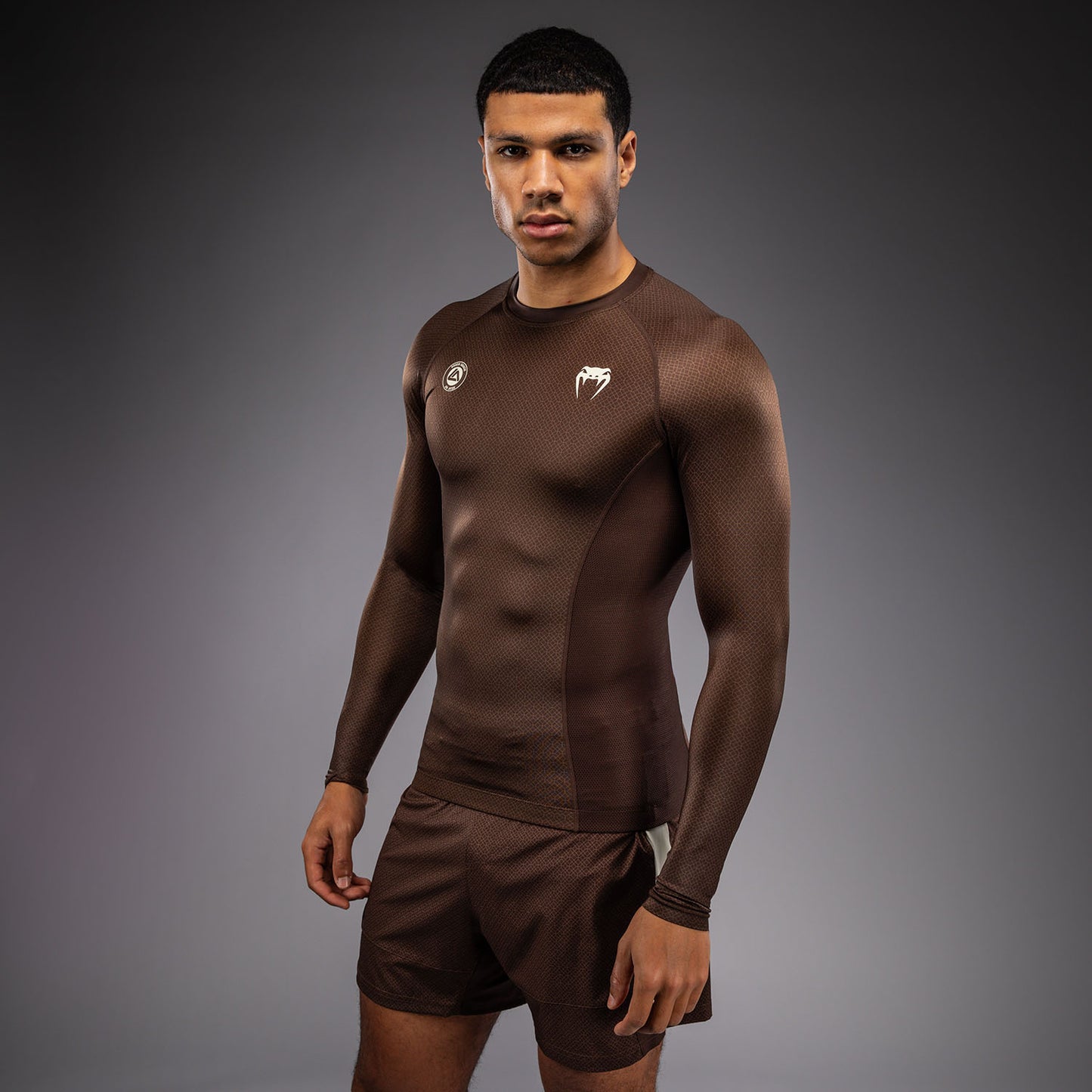 Venum x Roger Gracie Academy Langarm Rashguard - Dunkelbraun