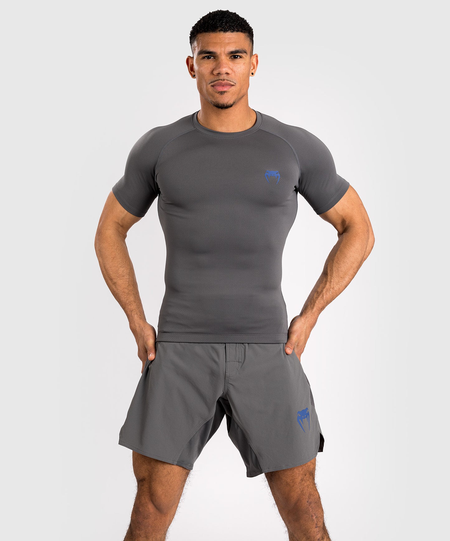 Venum Contender Herren Kurzarm Rashguard - Grau