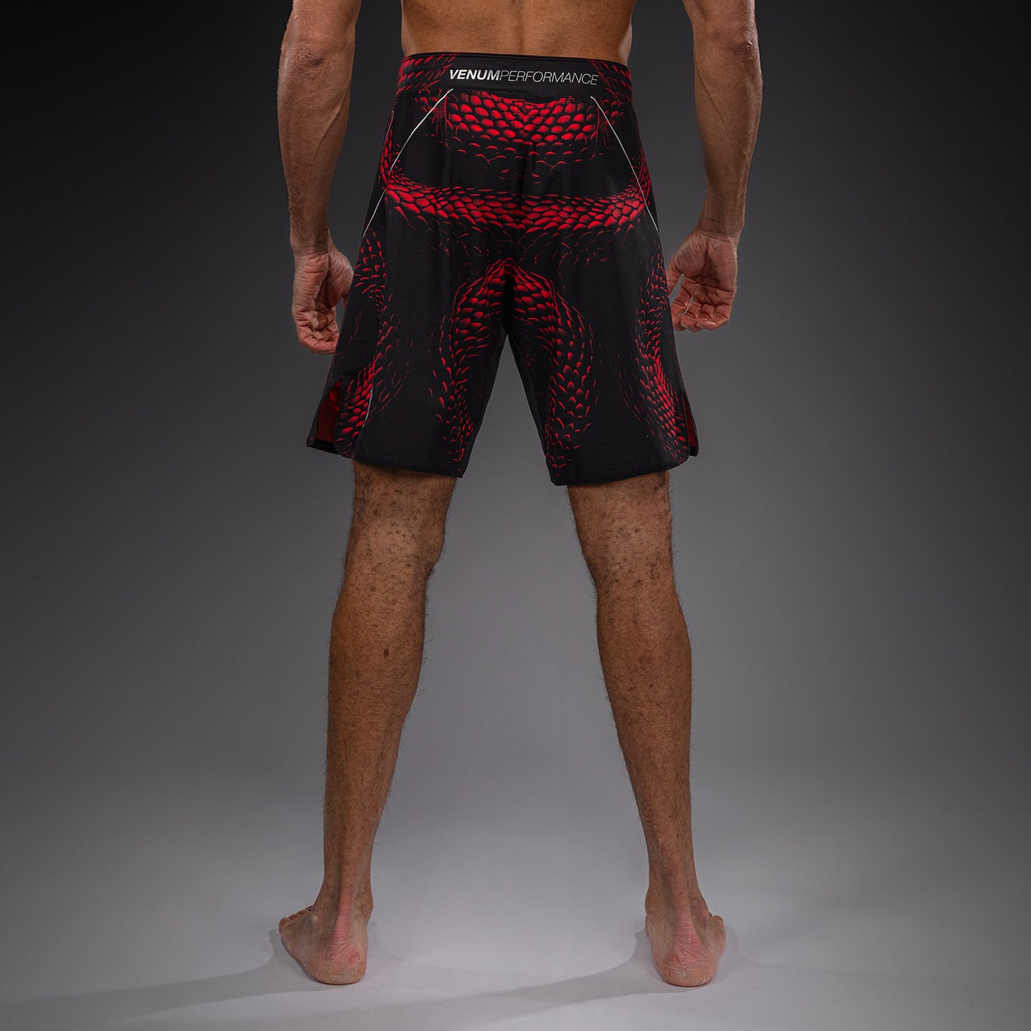 Venum Matupa Fightshorts - Schwarz/Rot/Silber