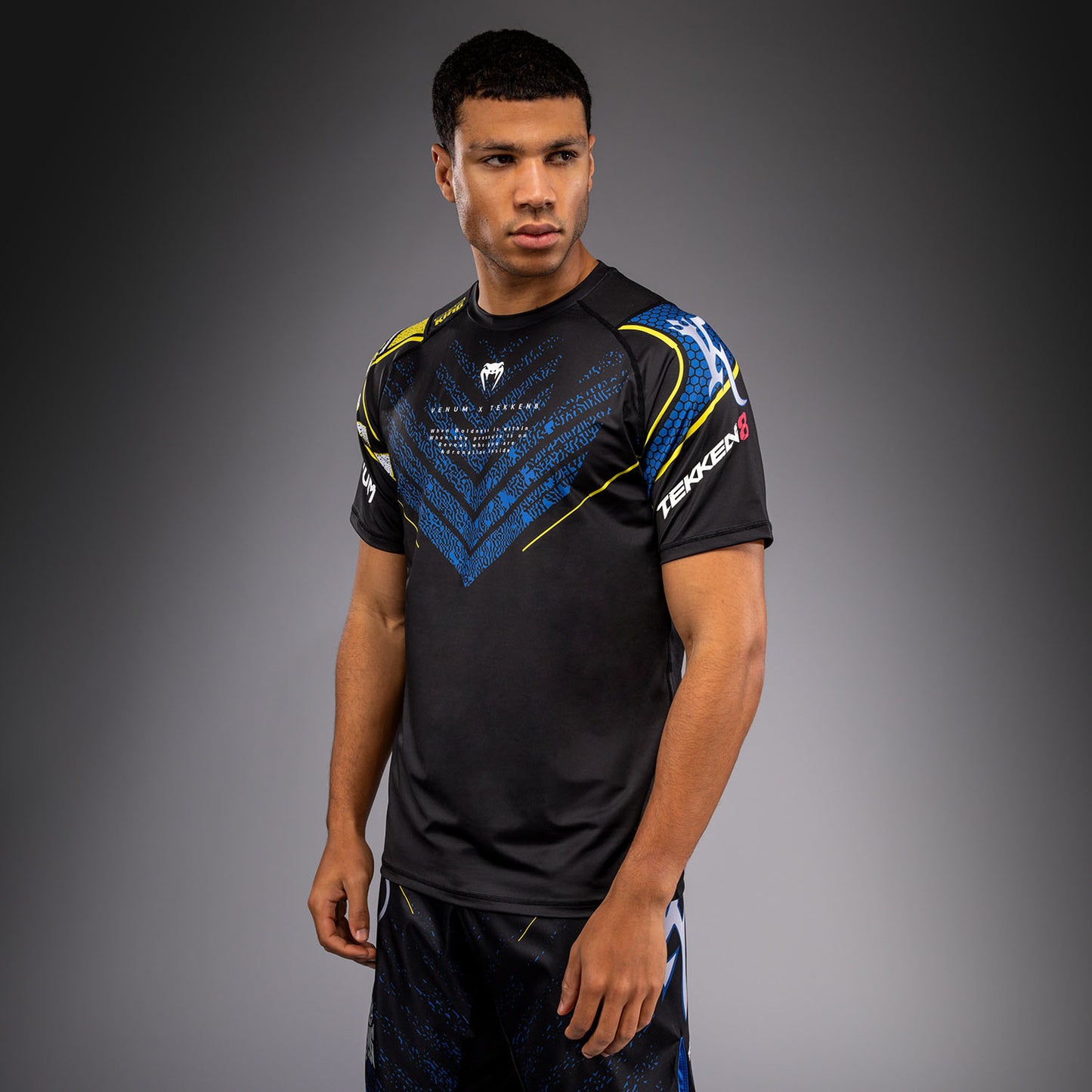 Venum x TEKKEN 8 Dry-Tech T‑Shirt - King - Schwarz/Gelb