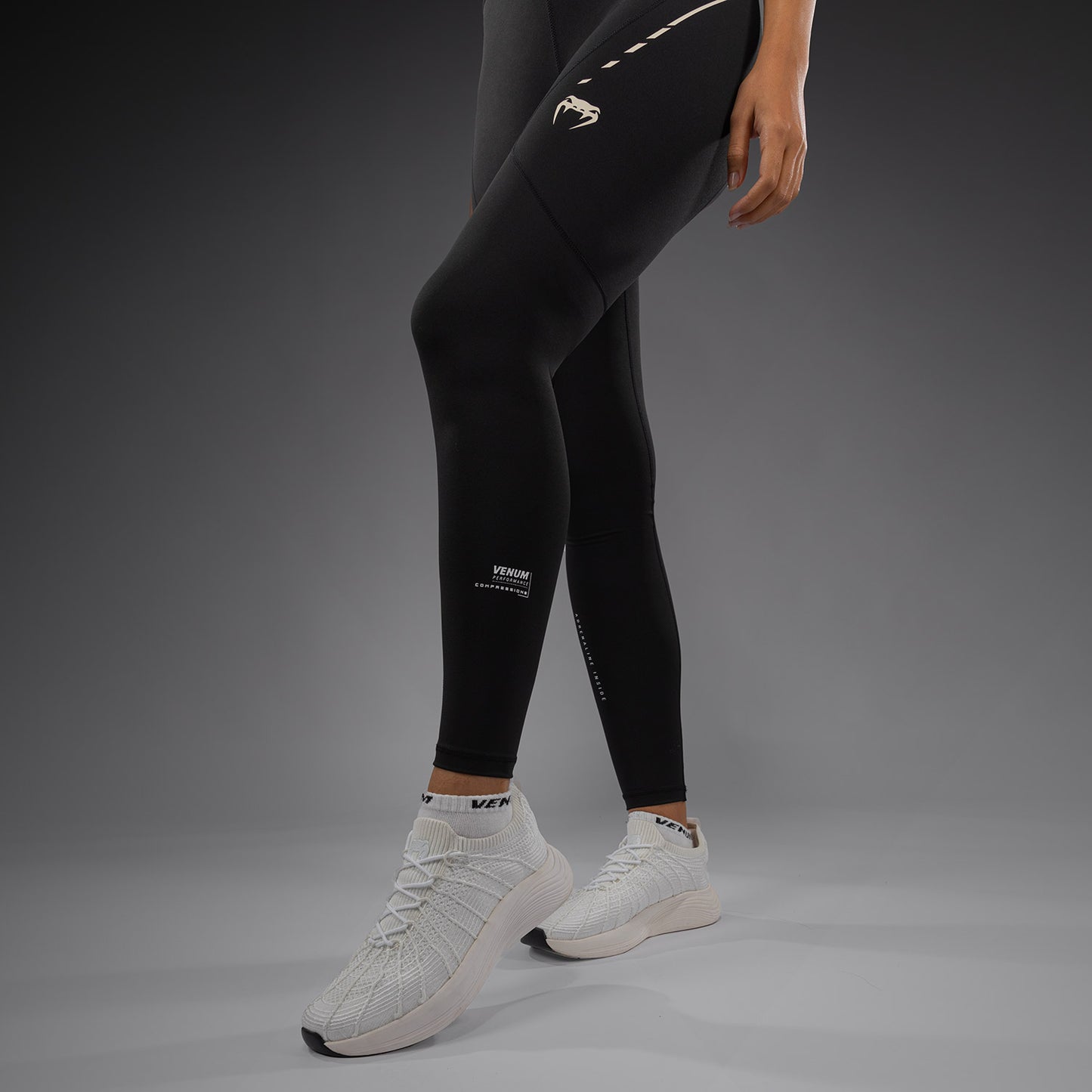 Venum Adrenaline Damen Leggings – Schwarz/Elfenbein