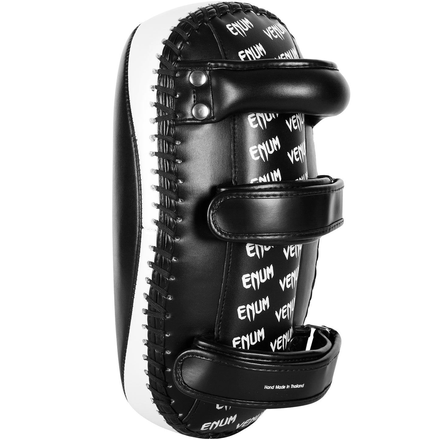 Venum Light Kick Pads - Skintex Leder - Schwarz/Icefarben (Paar)