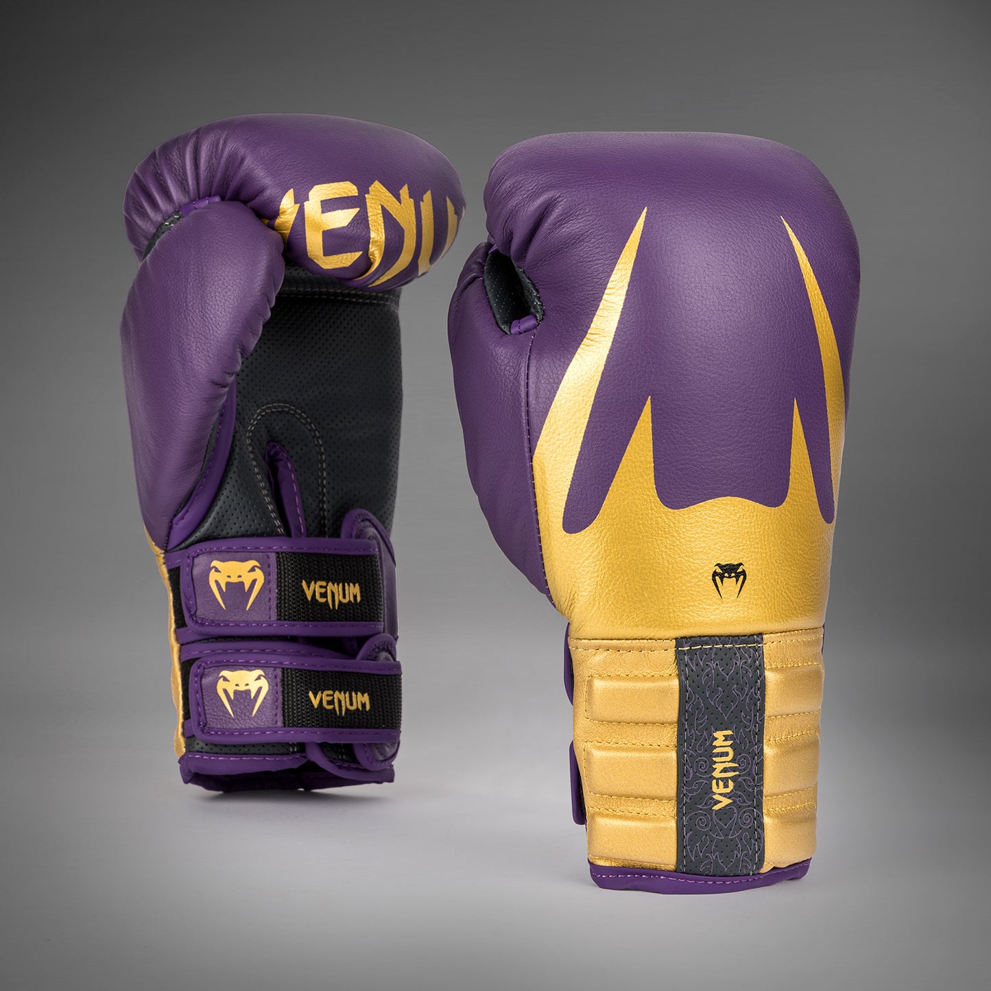 Venum Reverso Boxhandschuhe - Dunkellila/Gold