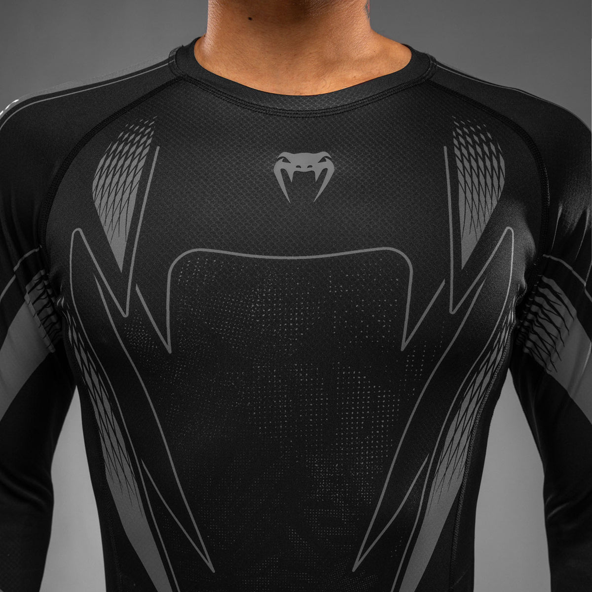 Venum Amazonia Reborn Langarm-Rashguard - Schwarz/Grau