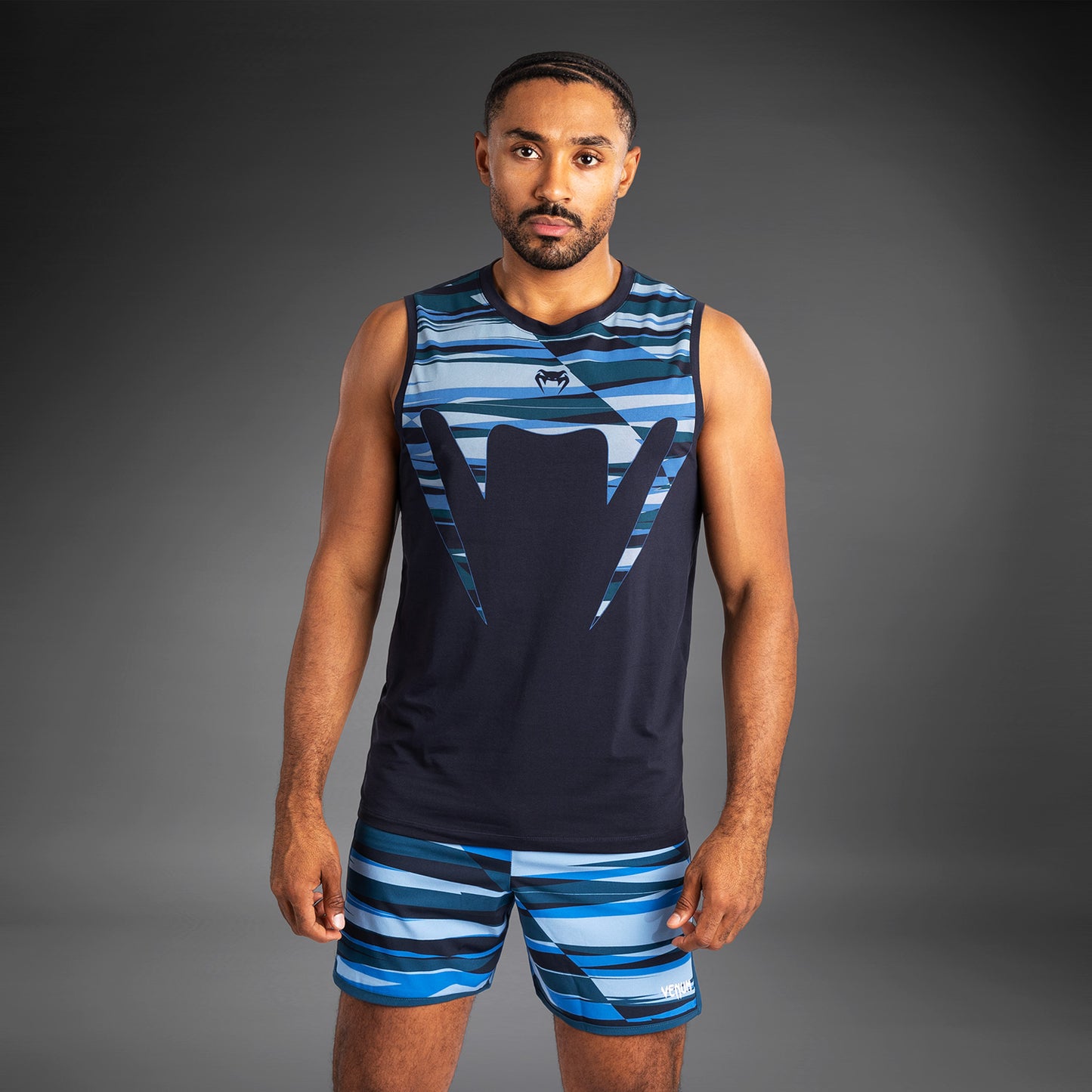 Venum Rapid Herren Tank Top - Snake Head - Shadow Blue