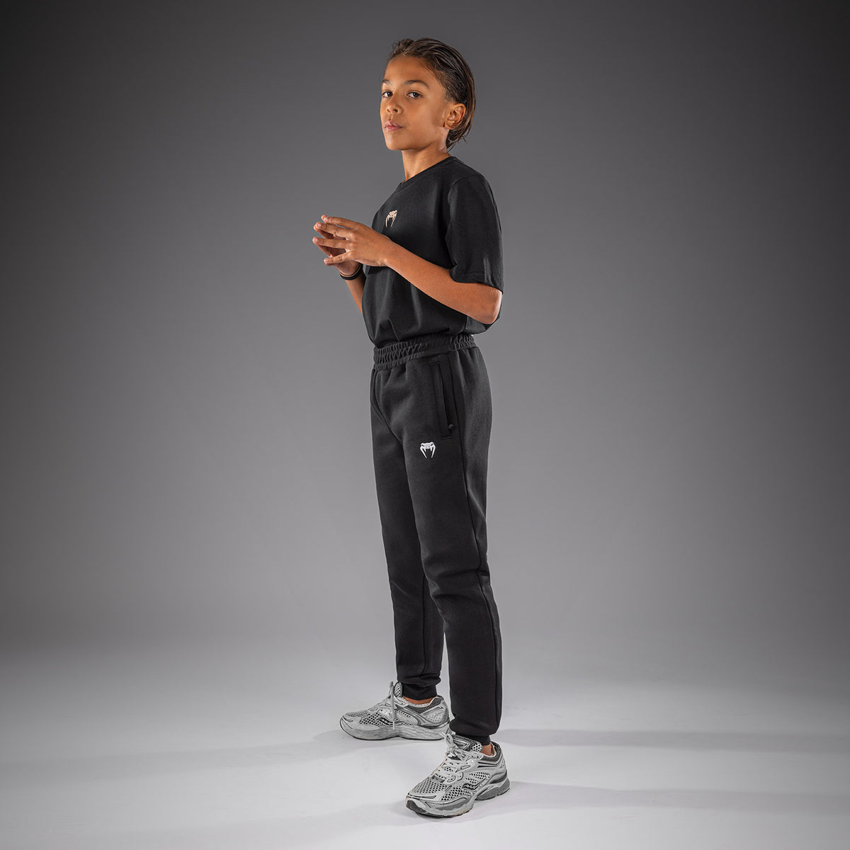 Venum Attack Fleece & Weave Kinder-Jogginghose - Schwarz