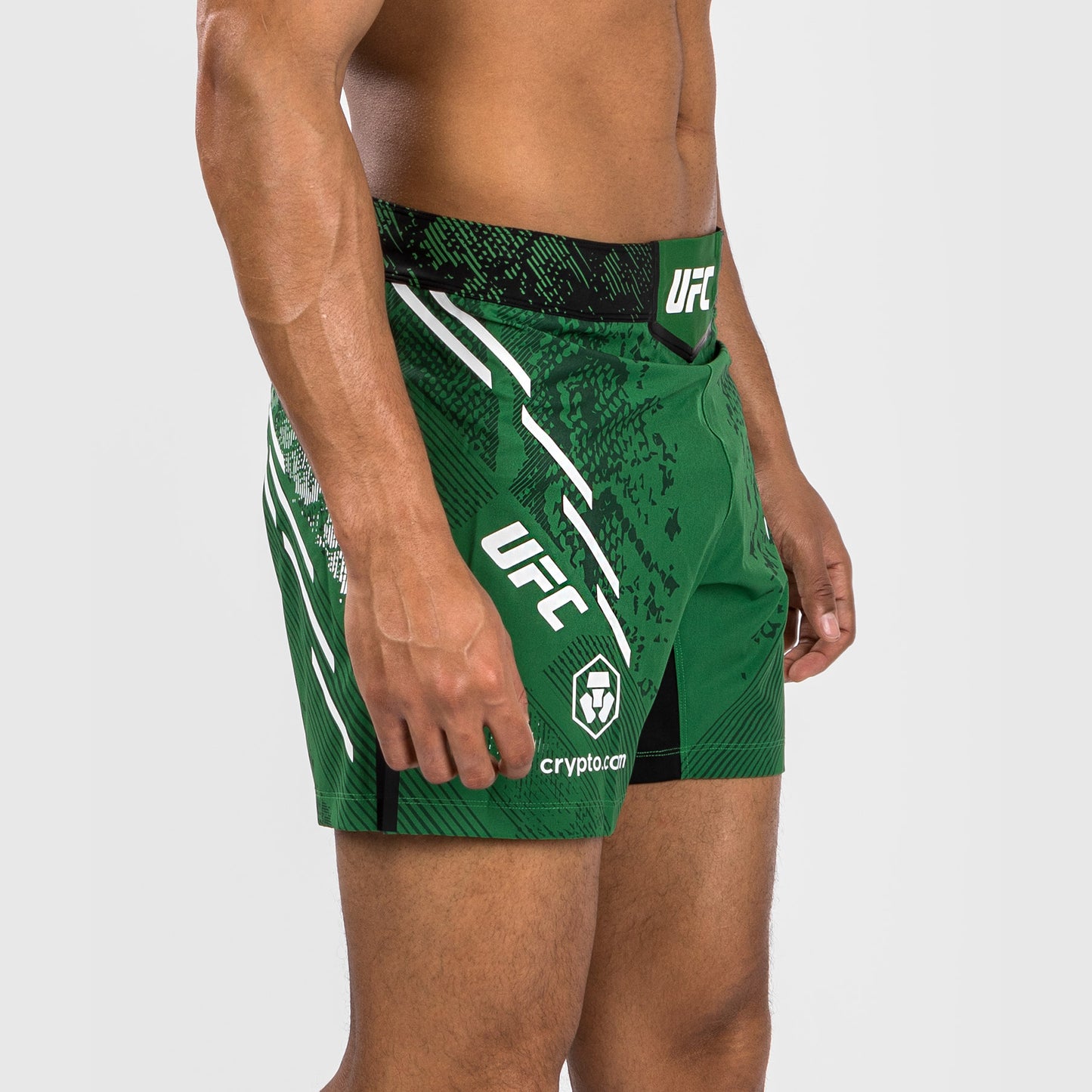 Noche UFC by Venum  Authentic Fight Night Herren Kampfhose - Kurze Passform - Grün