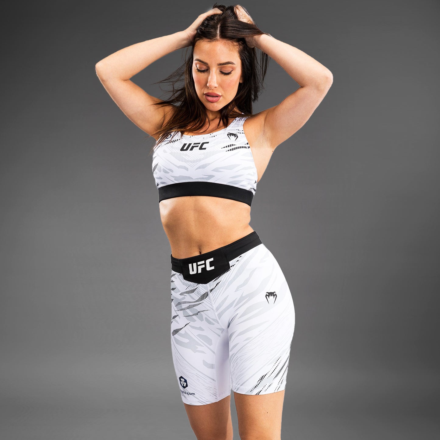 UFC Fusion by Venum Authentic Fight Night Damen Vale Tudo Short - Long Fit - Weiß