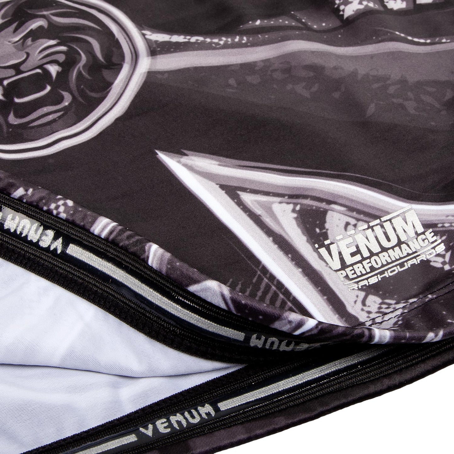 Venum Gladiator 3.0 Rashguard - Schwarz/Weiß - Kurzarm