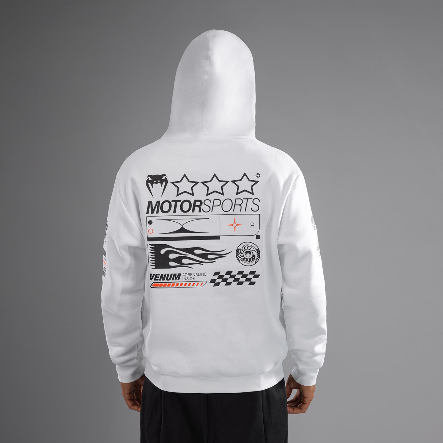 Venum Motorsport Hoodie - Schneeweiß