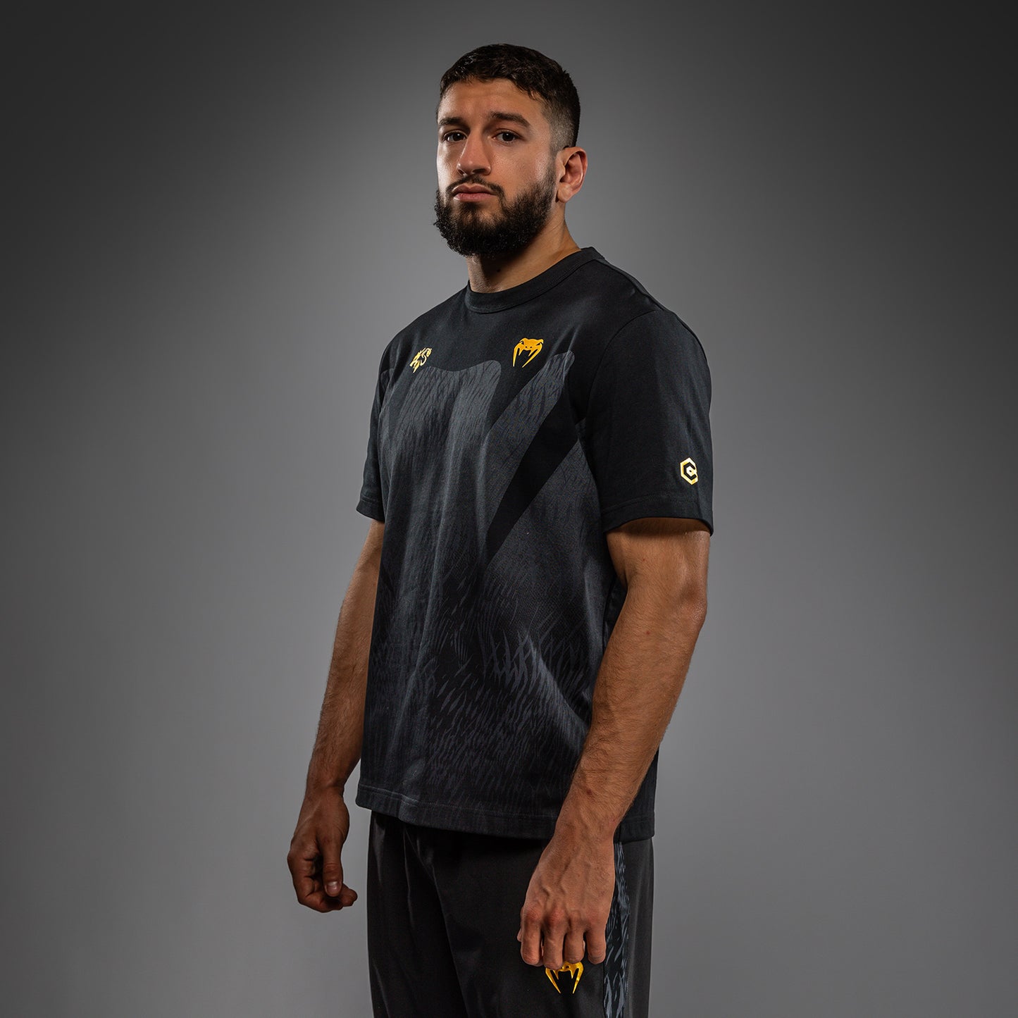 Venum x Chimaev T-Shirt - Schwarz/Grau