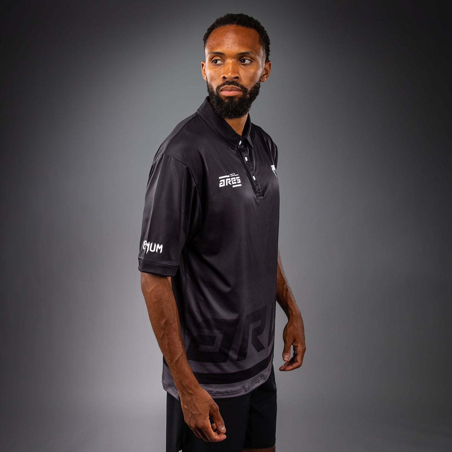 Venum x Ares Poloshirt – Schwarz