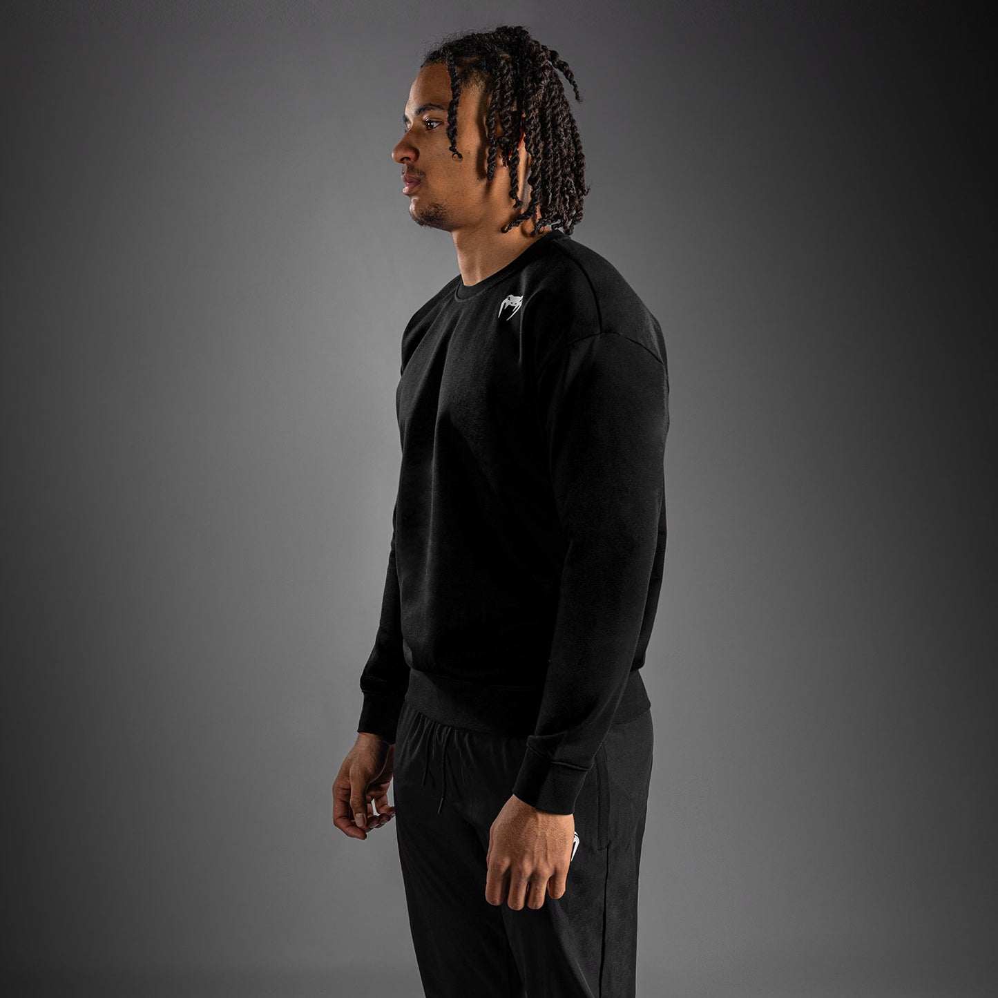Venum Lineup Fleece Pullover - Schwarz/Weiß