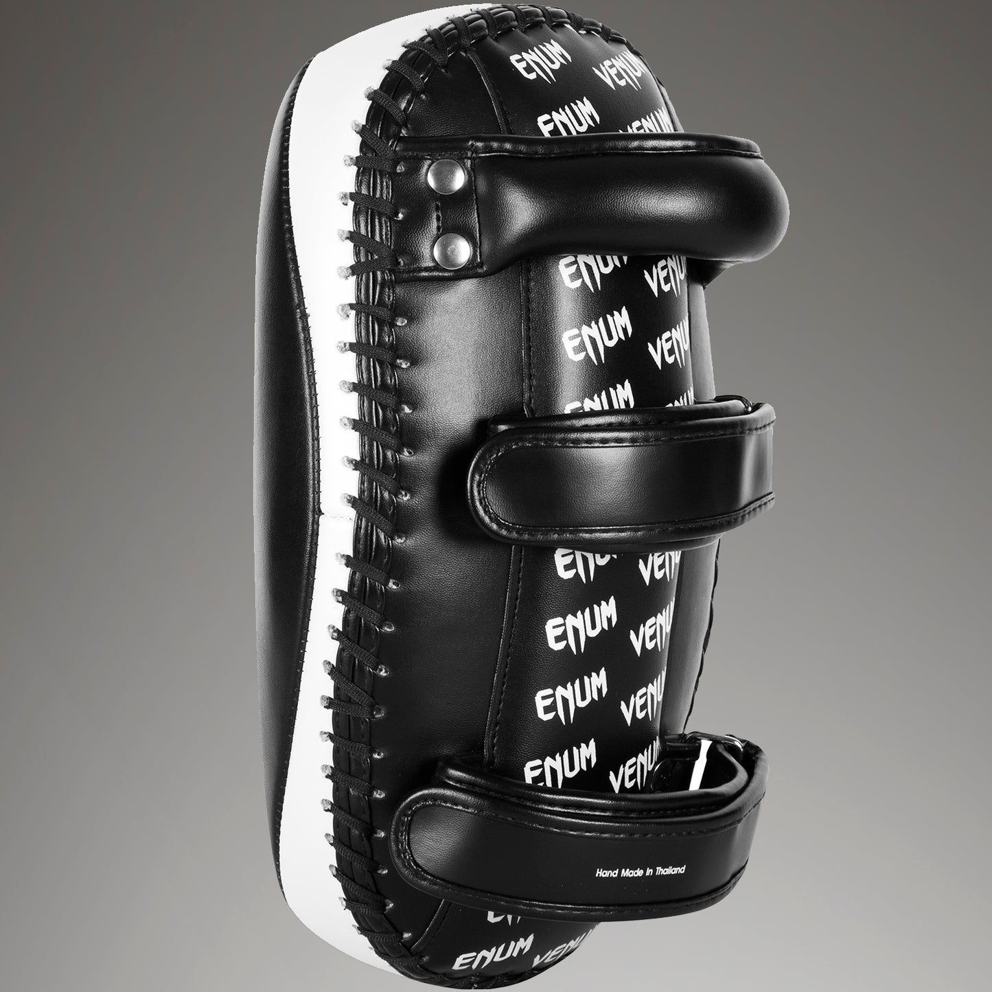 Venum Light Kick Pads - Skintex Leder - Schwarz/Ice (Paar)