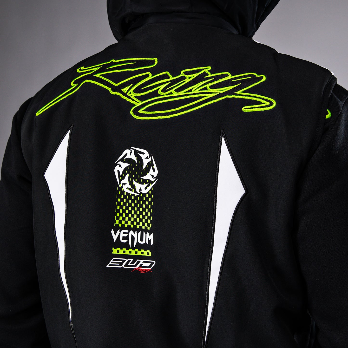 Venum x Bud Racing Herren Ärmelloses Jackett - Schwarz/Weiß/Lindgrün