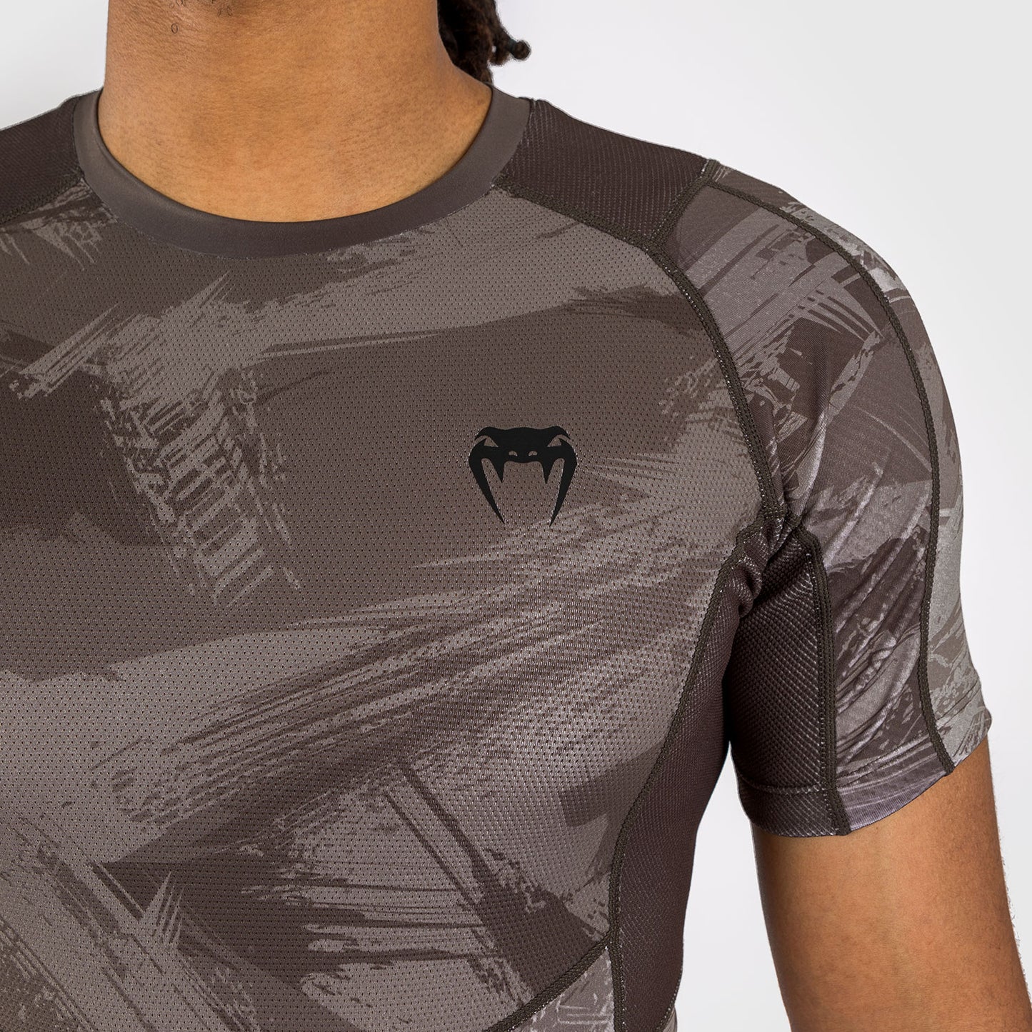 Venum Electron 3.0 Kurzärmeliger Rashguard - Sand